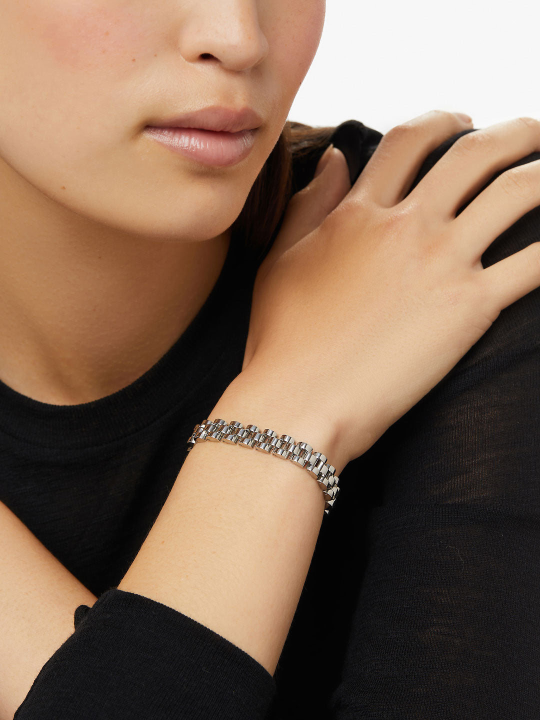 Ana Luisa Jewelry Bracelets Statement Watch Strap Bracelet Jonah Stainless Steel