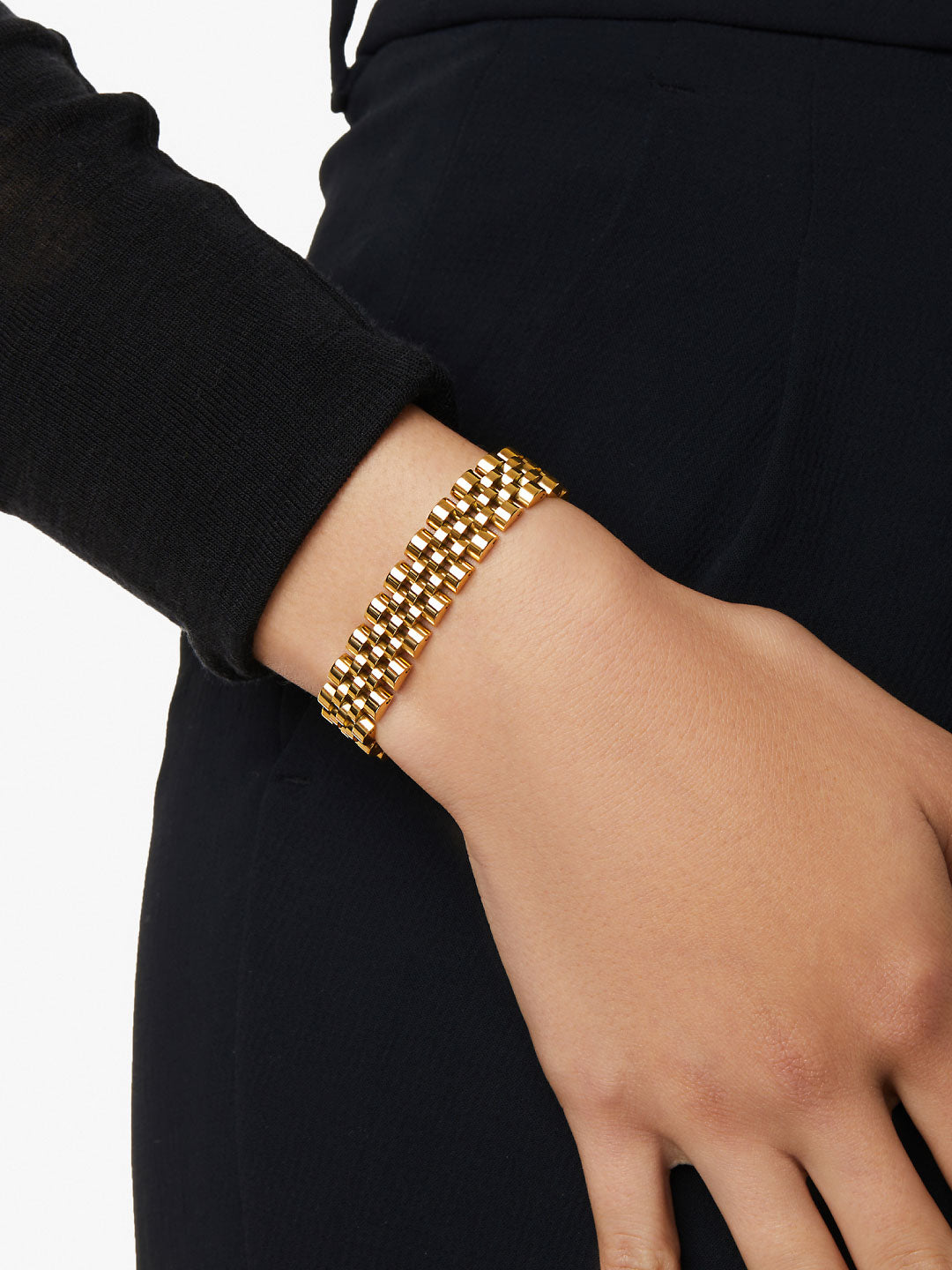 Ana Luisa Jewelry Bracelets Statement Watch Strap Bracelet Rylan Stainless Steel