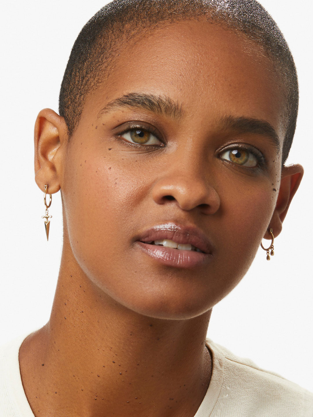 Ana Luisa Jewelry Co Creation Earrings Gold Dagger Earrings Hana Lee Gold