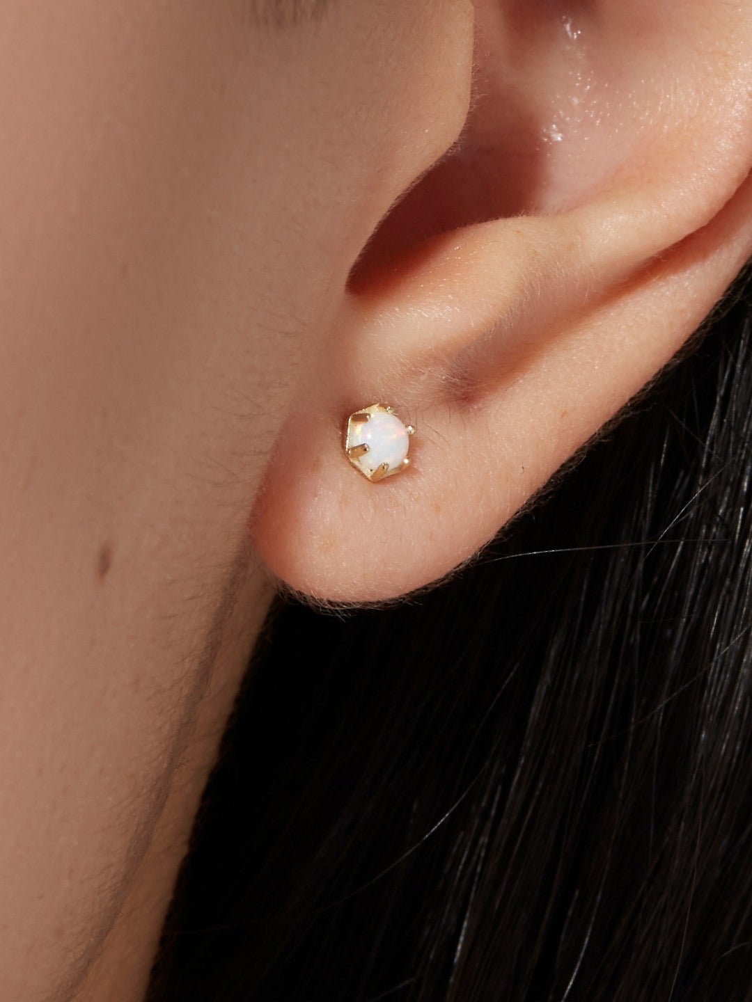 Ana Luisa Jewelry Earring Stud Opal Stud Earrings Halle Opal Silver