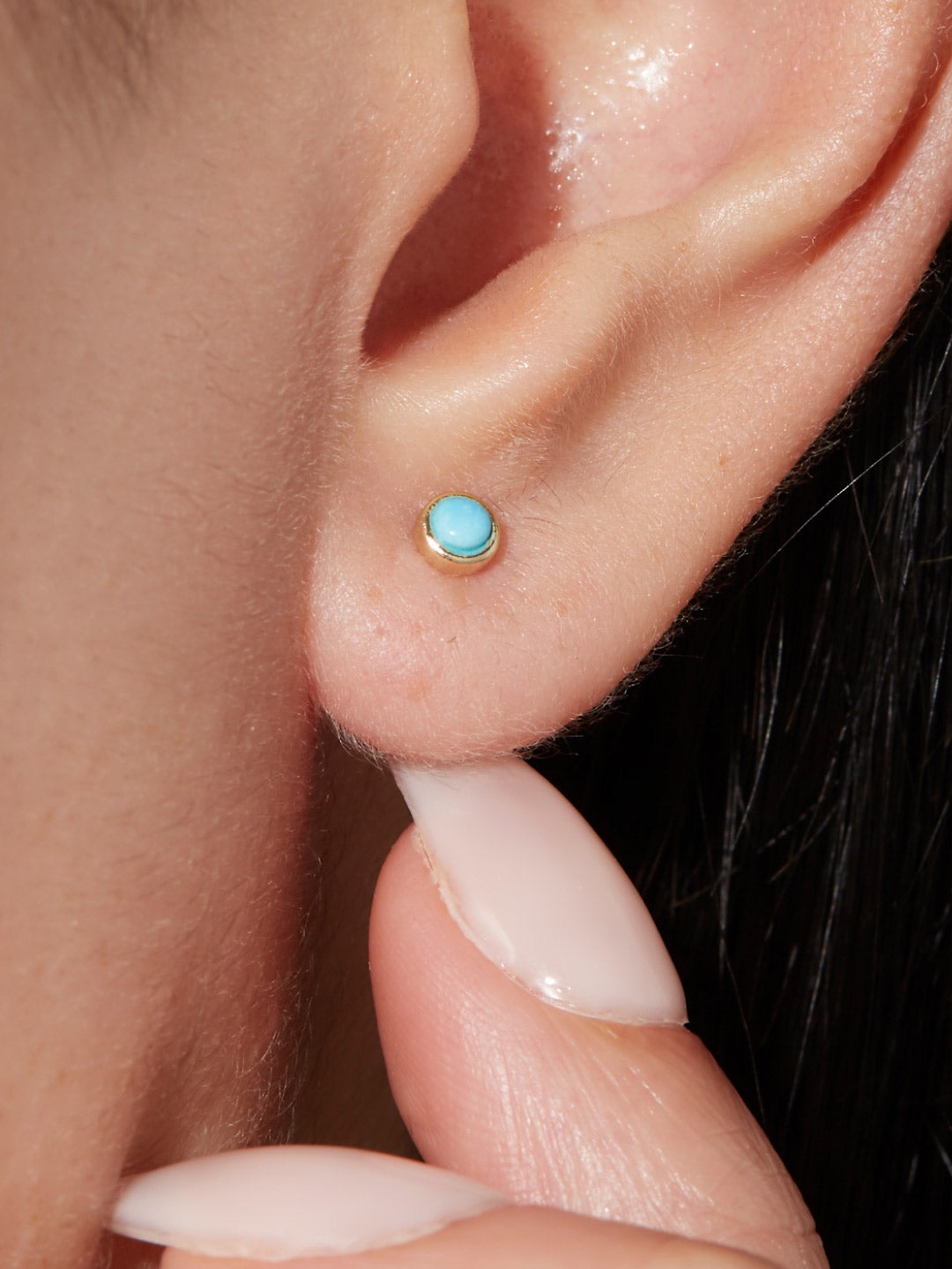 Ana Luisa Jewelry Earring Stud Turquoise Stud Earrings Leon Turquoise Silver