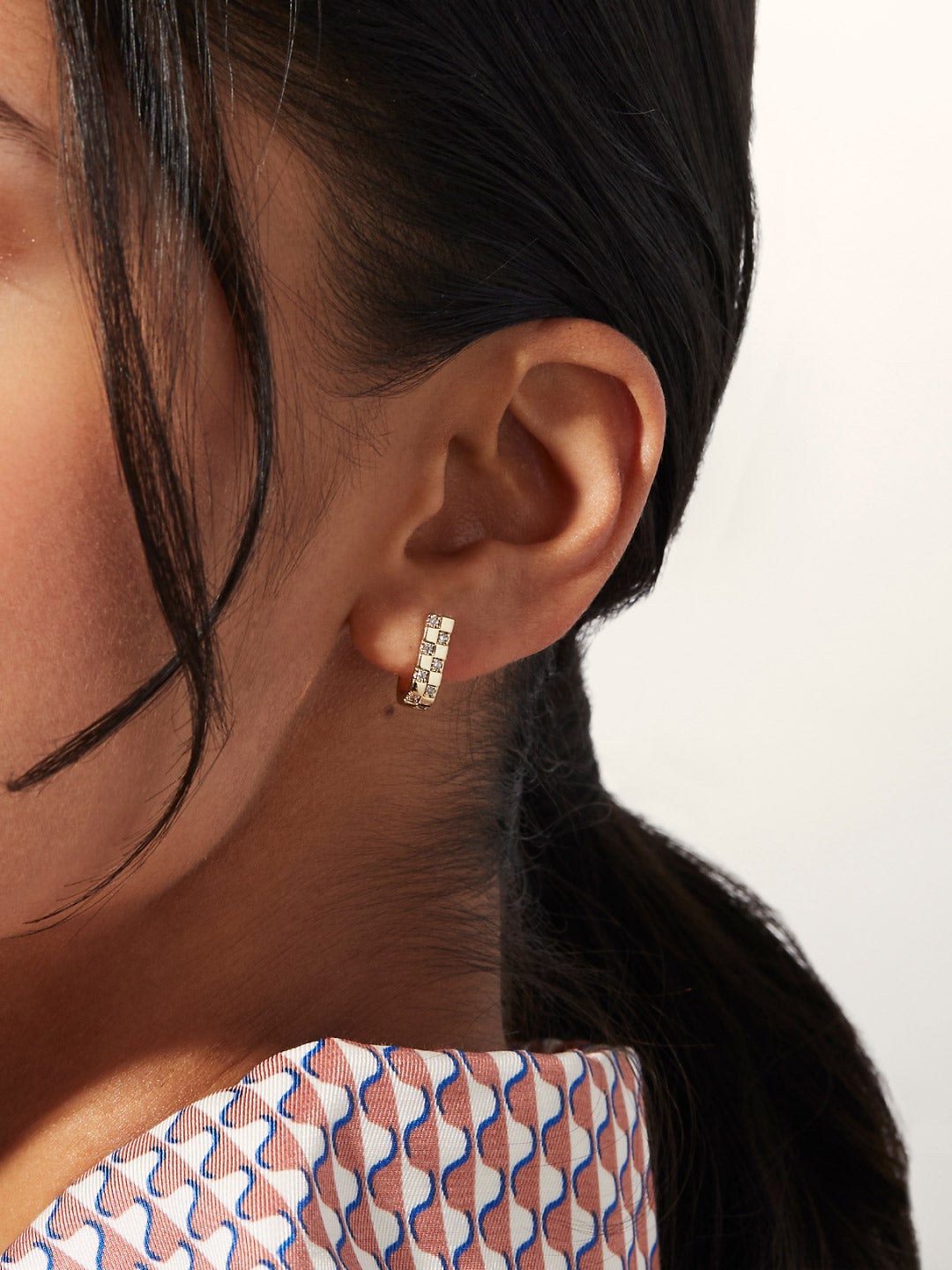 Ana Luisa Jewelry Earrings Stud Earrings Semi Hoop Earrings Ori Gold