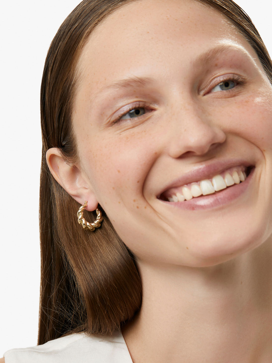 Ana Luisa Jewelry Hoop Earrings Twisted Hoop Earrings Paris Gold