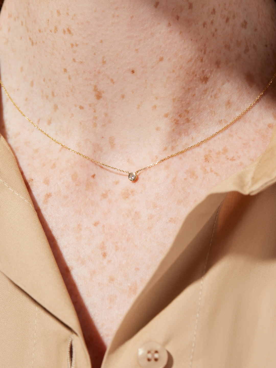 Ana Luisa Jewelry Necklaces Light Chains Diamond Necklace Gold Diamond Necklace Solid Gold