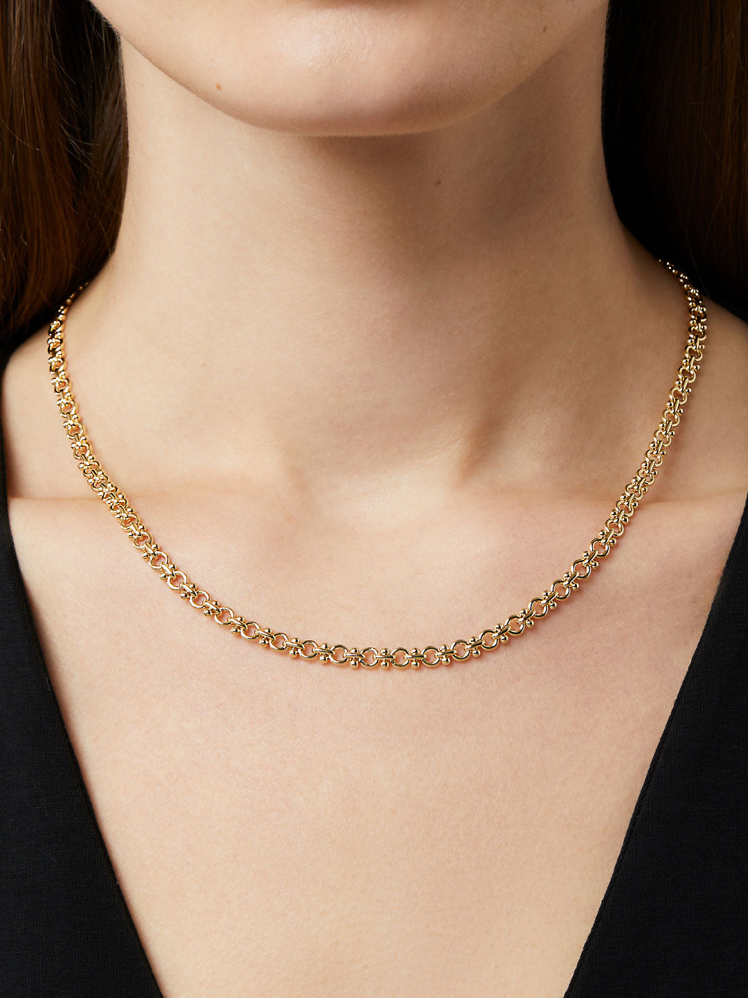 Ana Luisa Jewelry Necklaces Medium Chains Thick Gold Chain Necklace Hayden Gold