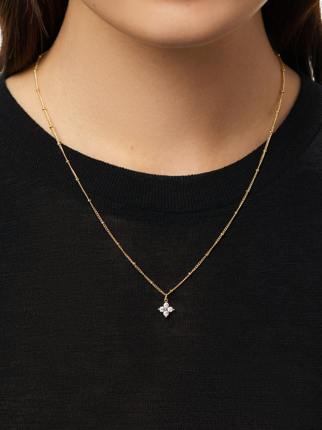 Ana Luisa Jewelry Necklaces Pendants Flower Necklace Claire Necklace Gold