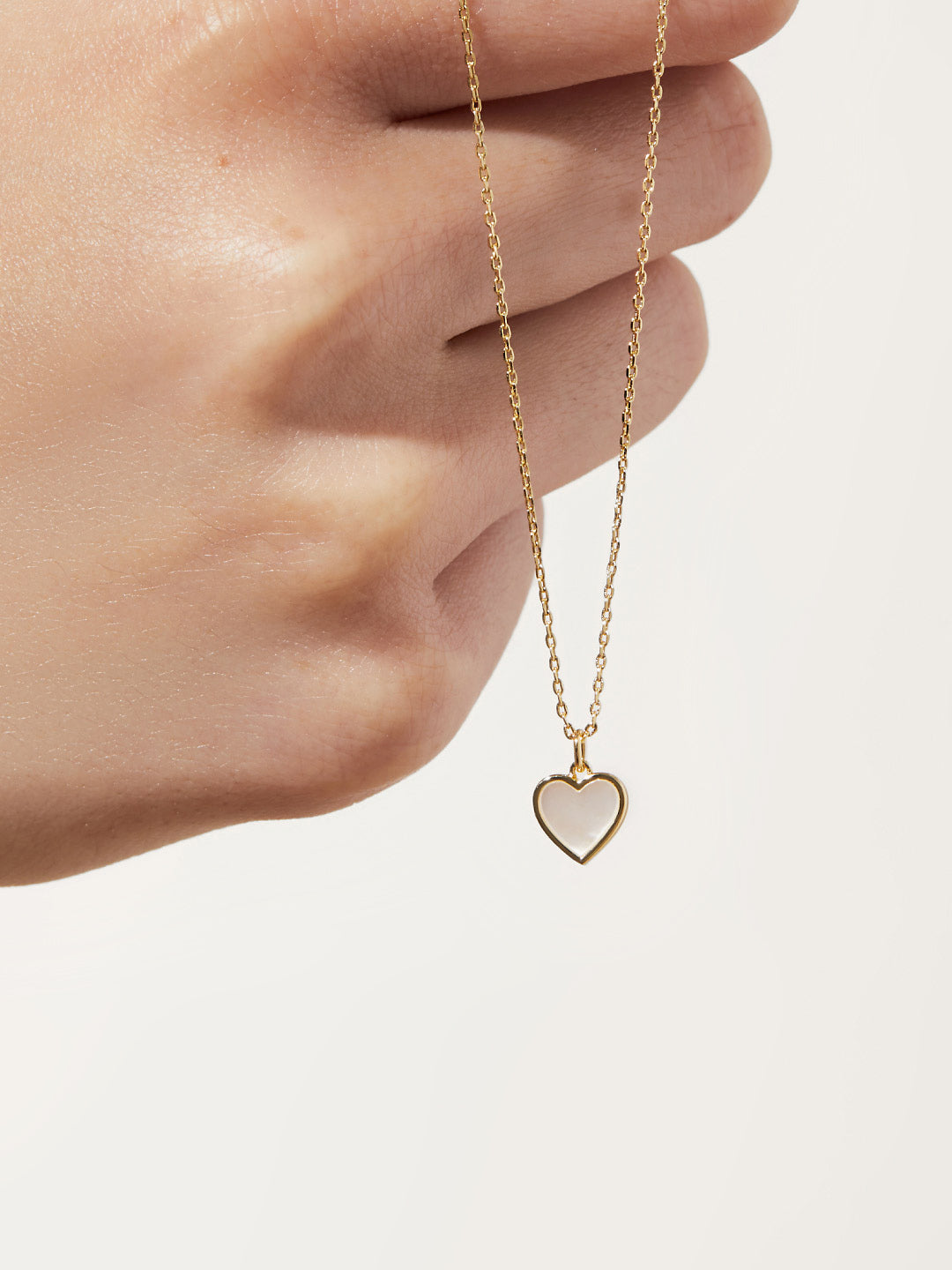 Ana Luisa Jewelry Necklaces Pendants Gold Heart Necklace Laure Mother Of Pearl Gold