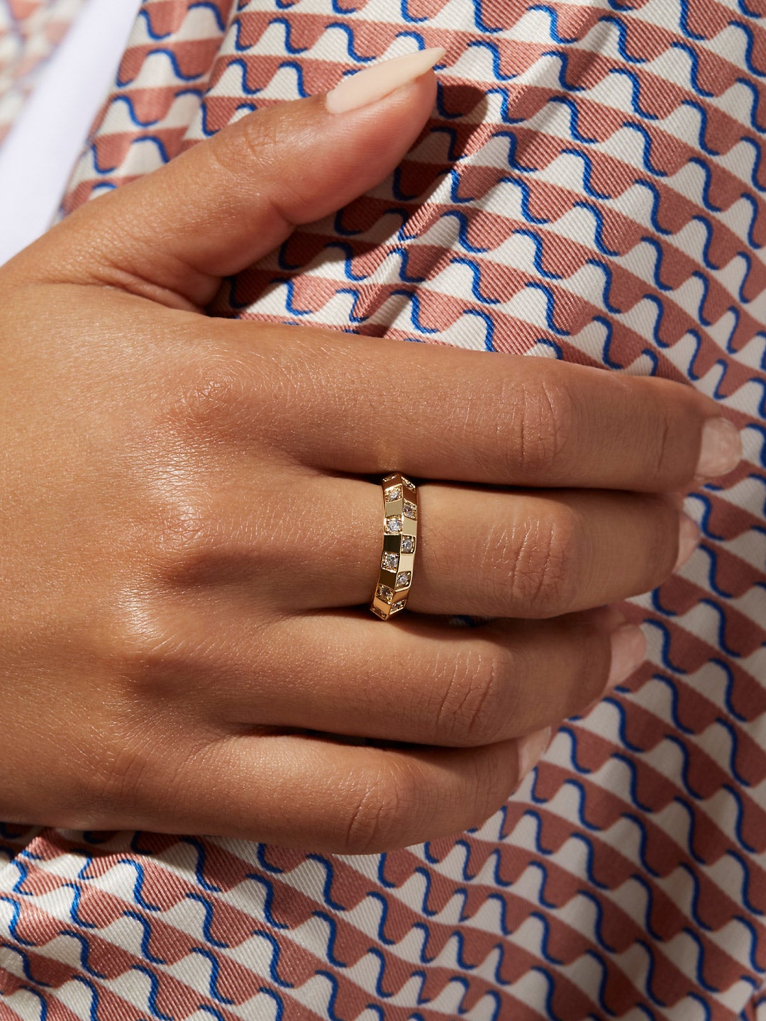 Ana Luisa Jewelry Rings Band Statement Ring Nala Gold