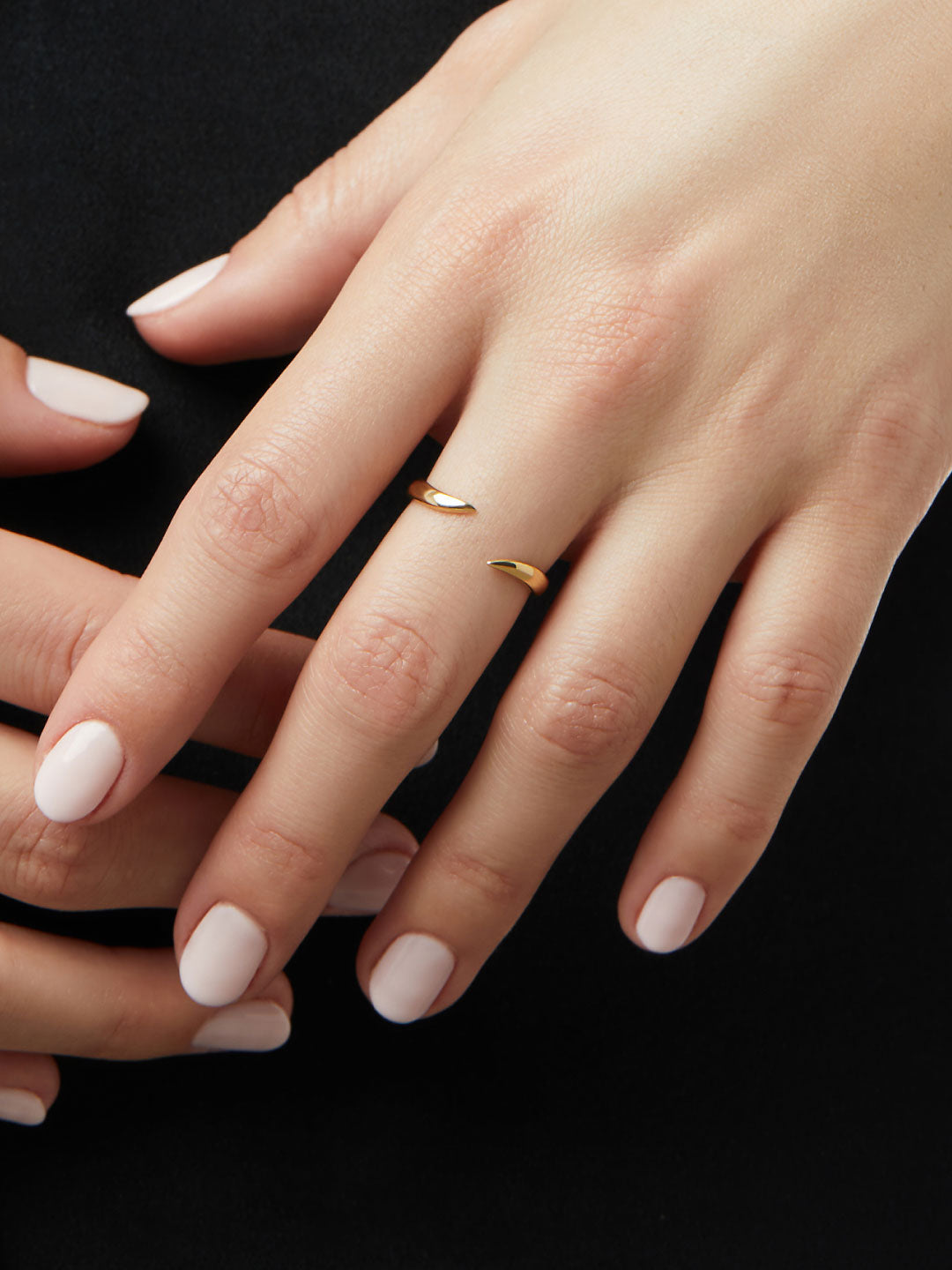 Ana Luisa Jewelry Rings Medium Bands Claw Ring Bowie Gold