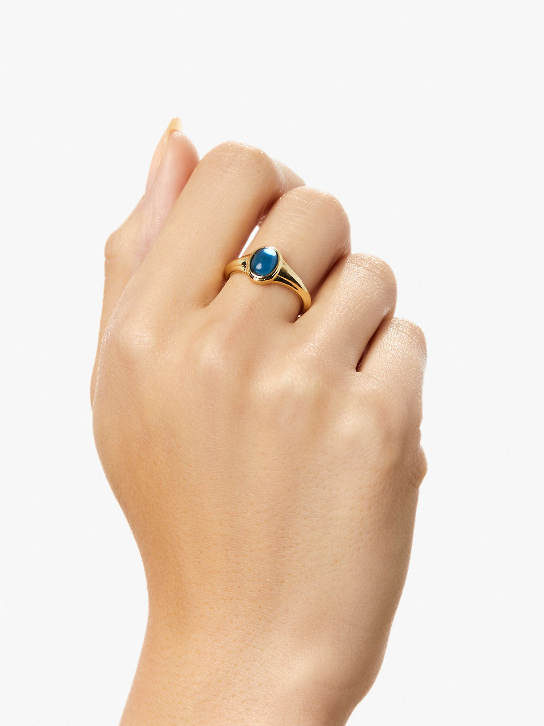 Ana Luisa Jewelry Rings Statement Rings Glass Ring Mazie Gold