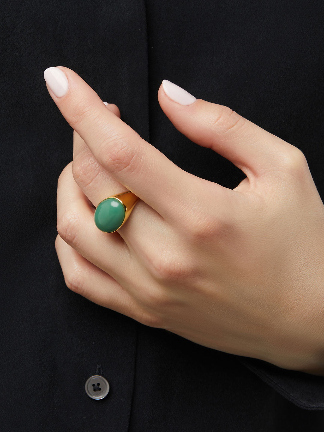 Ana Luisa Jewelry Rings Statement Rings Gold Dome Ring Maude Gold