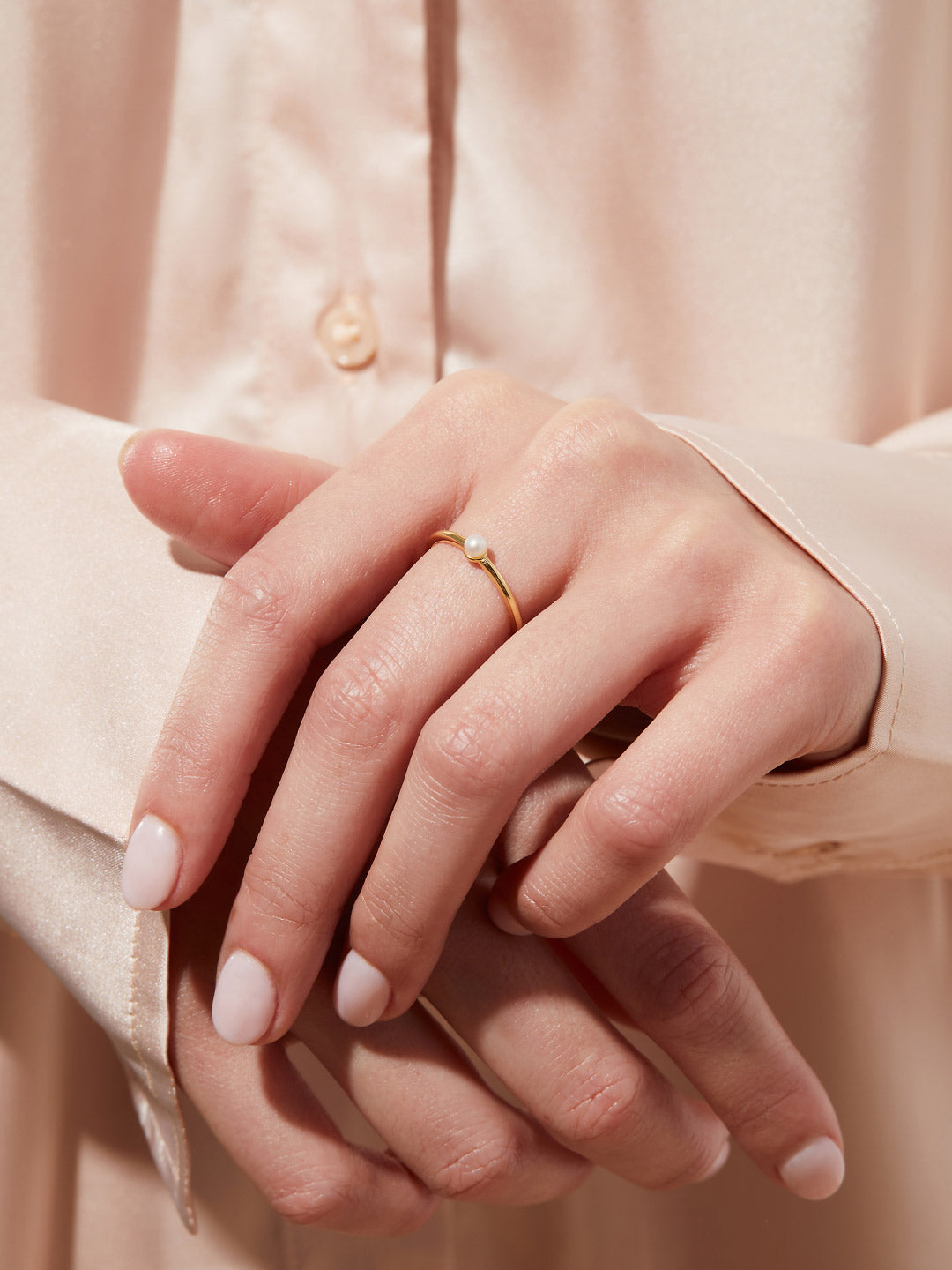 Ana Luisa Jewelry Rings Statement Rings Pearl Ring Maika Silver