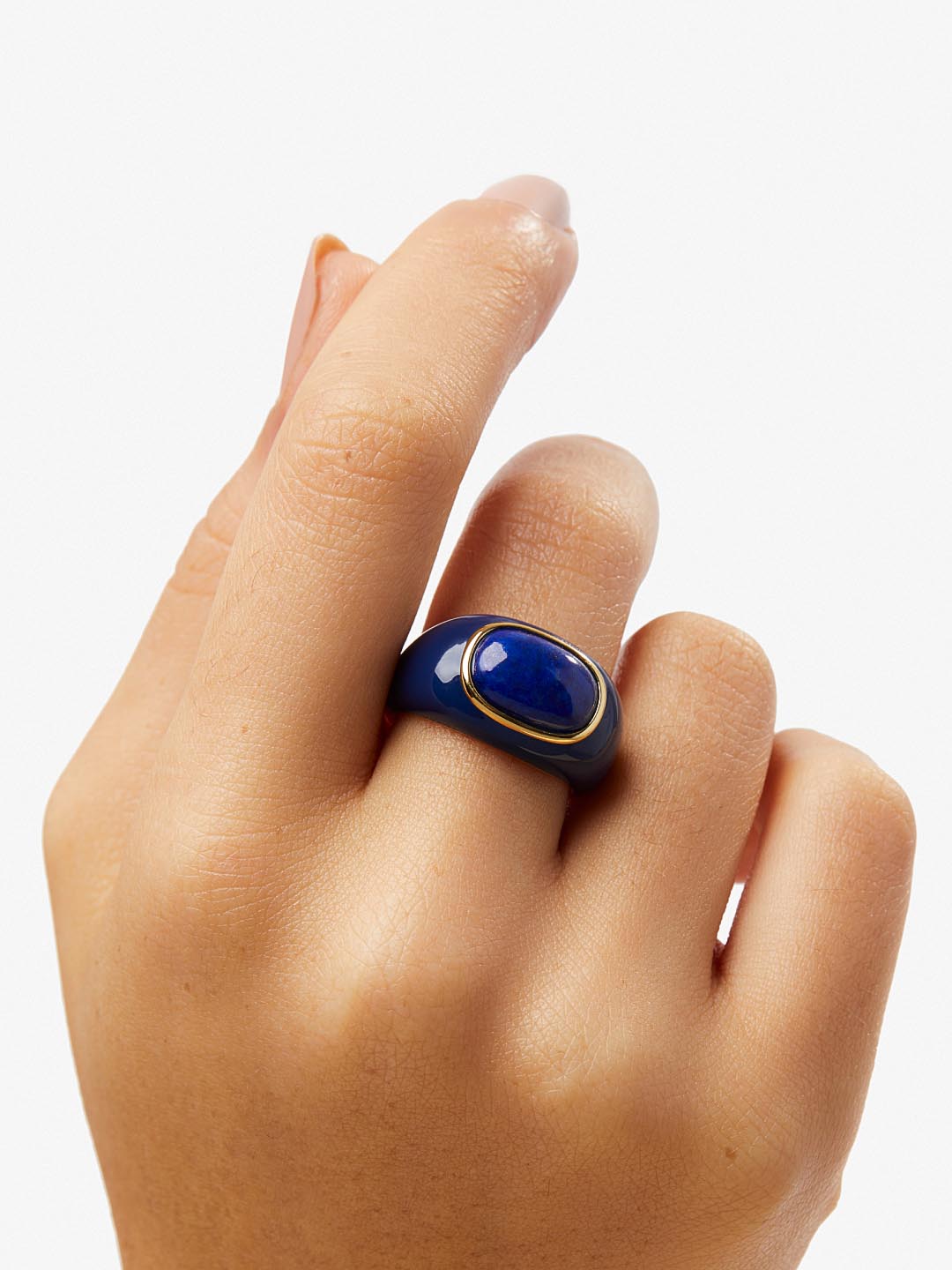 Ana Luisa Jewelry Rings Statement Rings Statement Ring Lennon Lapis Gold