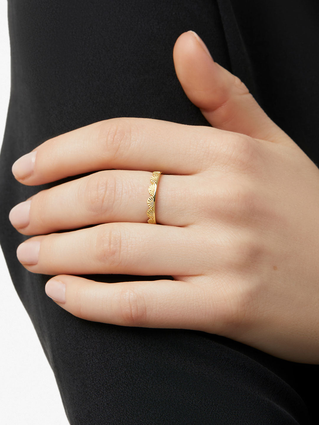 Ana Luisa Jewelry Rings Thin Bands Gold Band Ring Beckett Gold