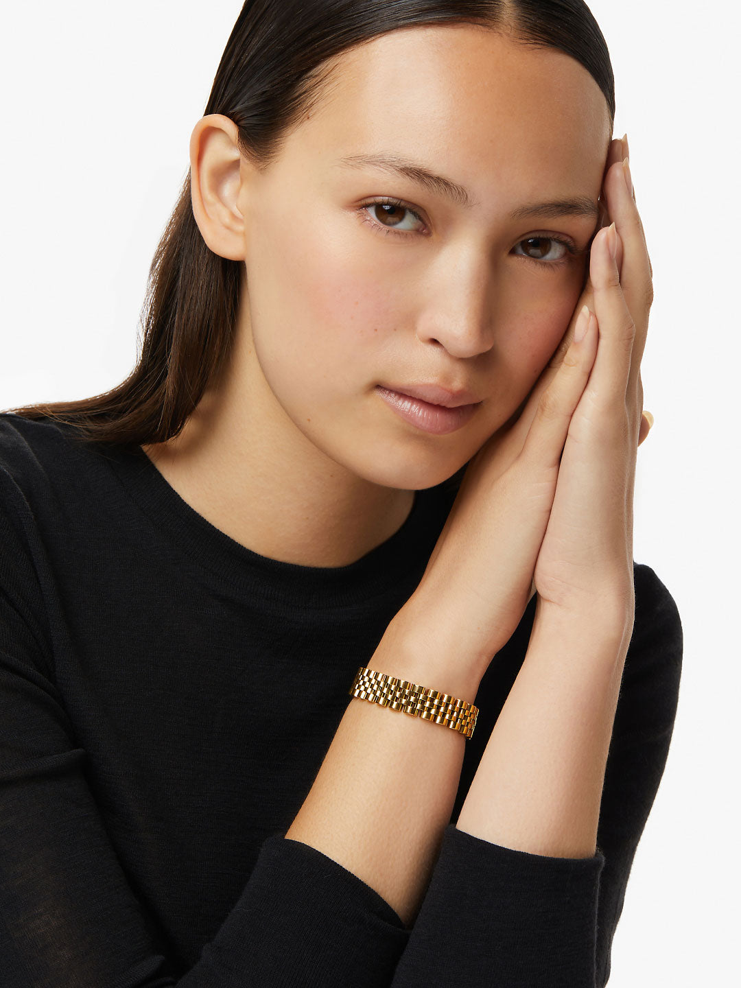 Ana Luisa Jewelry Bracelets Statement Watch Strap Bracelet Rylan Stainless Steel