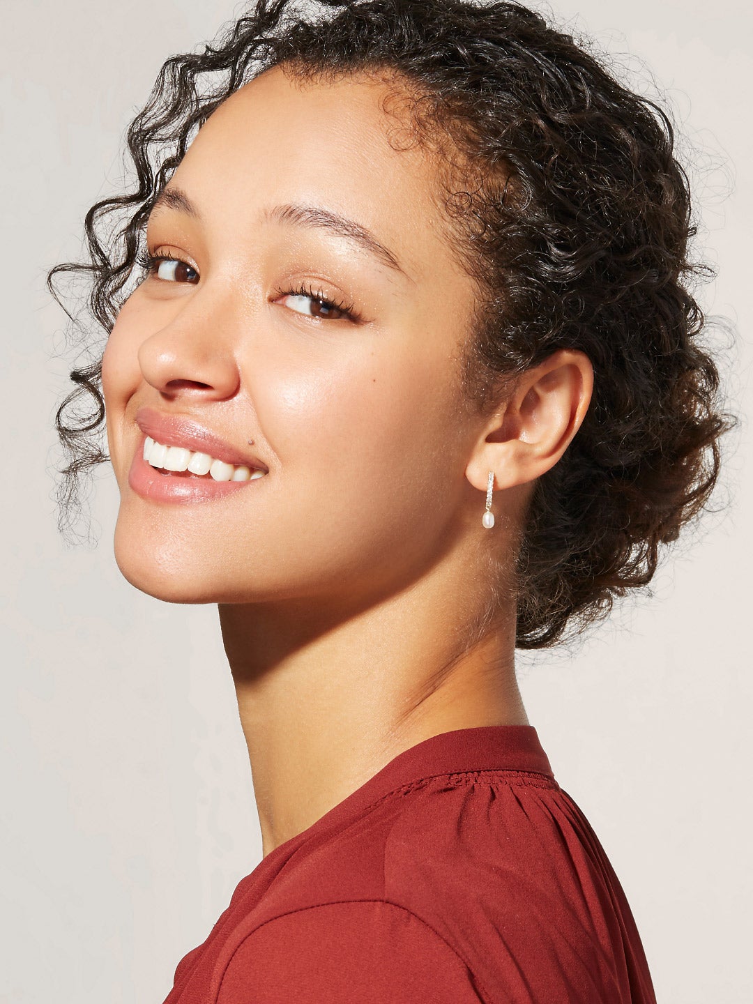 Ana Luisa Jewelry Earring Small Hoops Pearl Hoop Earrings Monet Silver