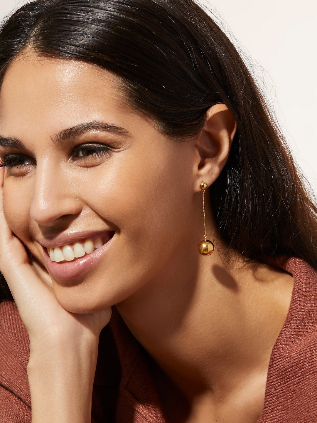 Ana Luisa Jewelry Earring Statement Ball Drop Earrings Noor Stainless Steel