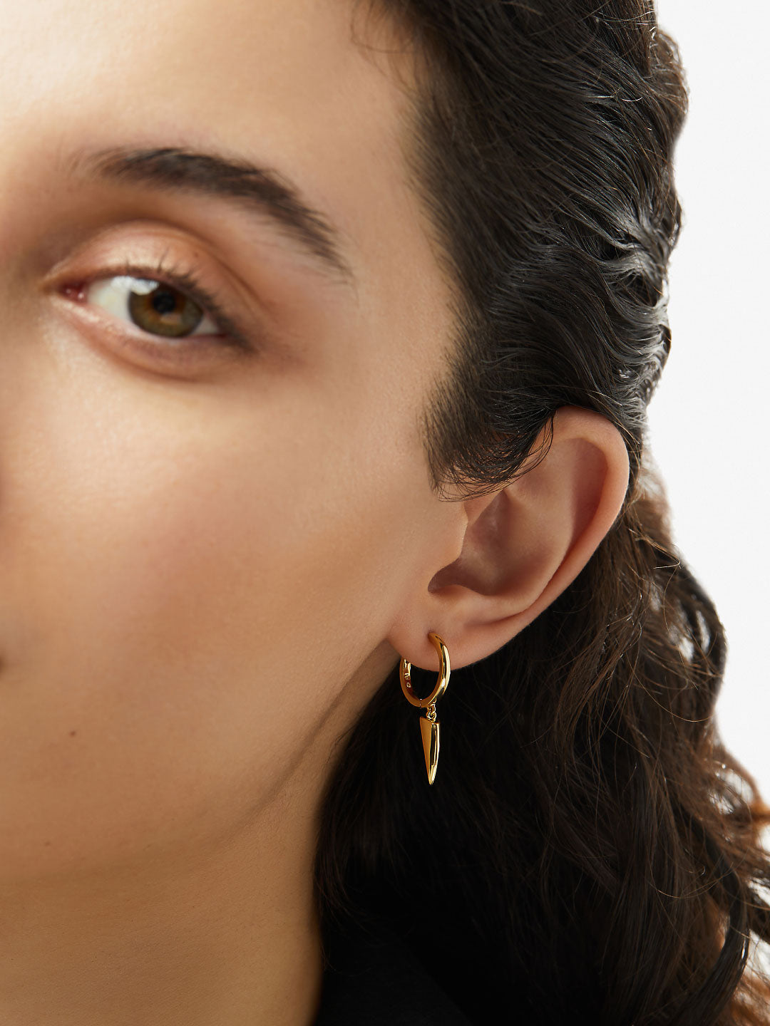 Ana Luisa Jewelry Earrings Drop Gold Huggie Hoop Earrings Marlow Gold