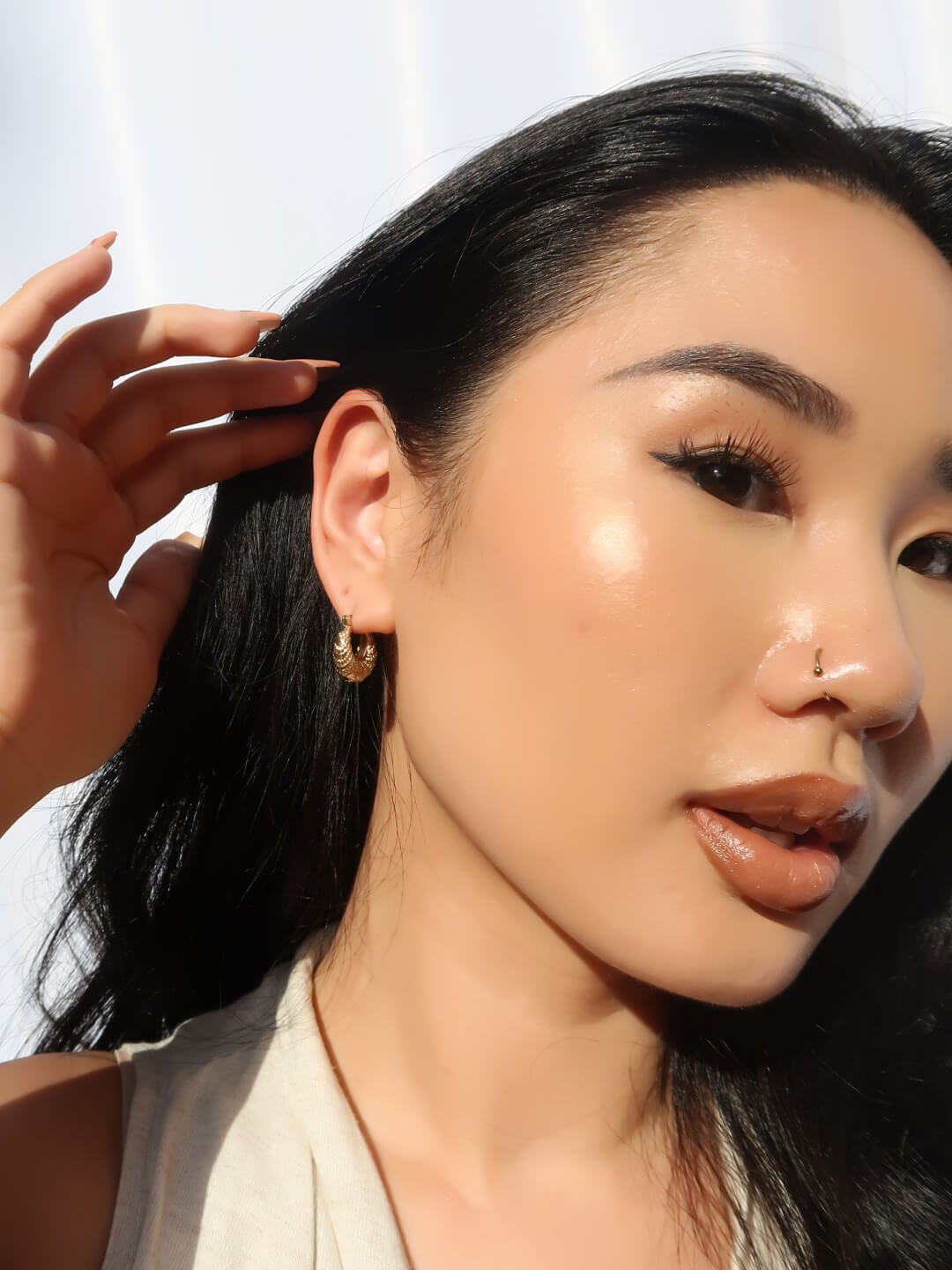 2 - Ana Luisa Jewelry Earrings Hoops Twisted Gold Hoops Ami Gold
