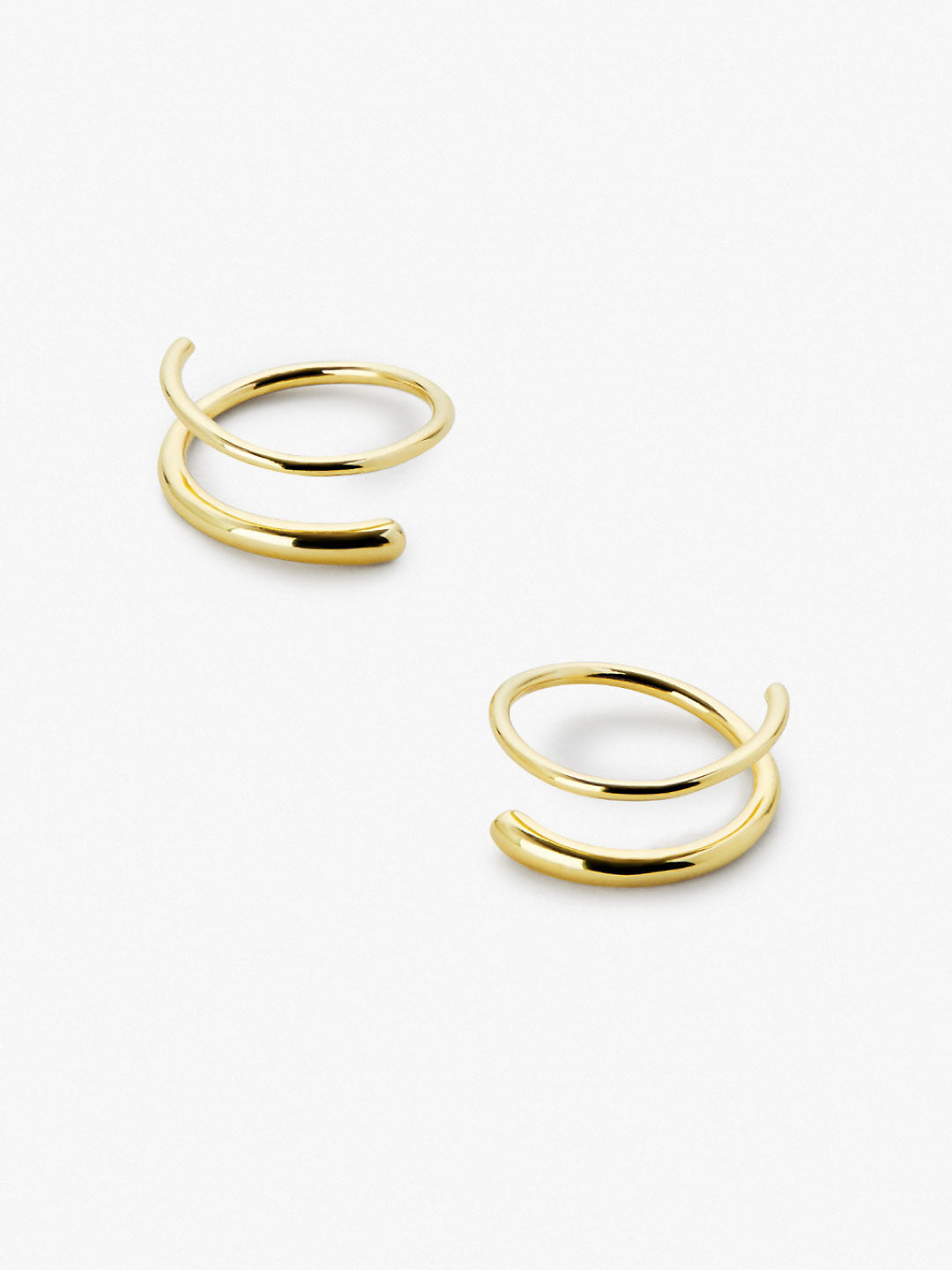 Ana Luisa Jewelry Earrings Huggie Double Hoop Earrings Harley Silver