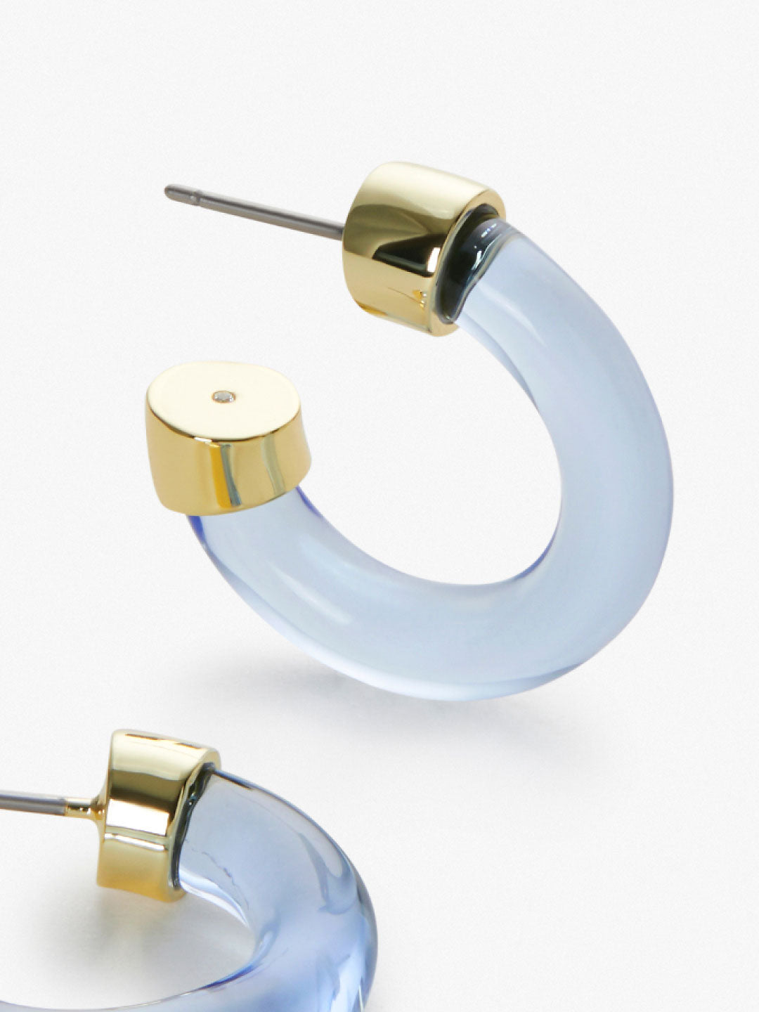 Ana Luisa Jewelry Earrings Medium Hoops Glass Earrings Emily Gold