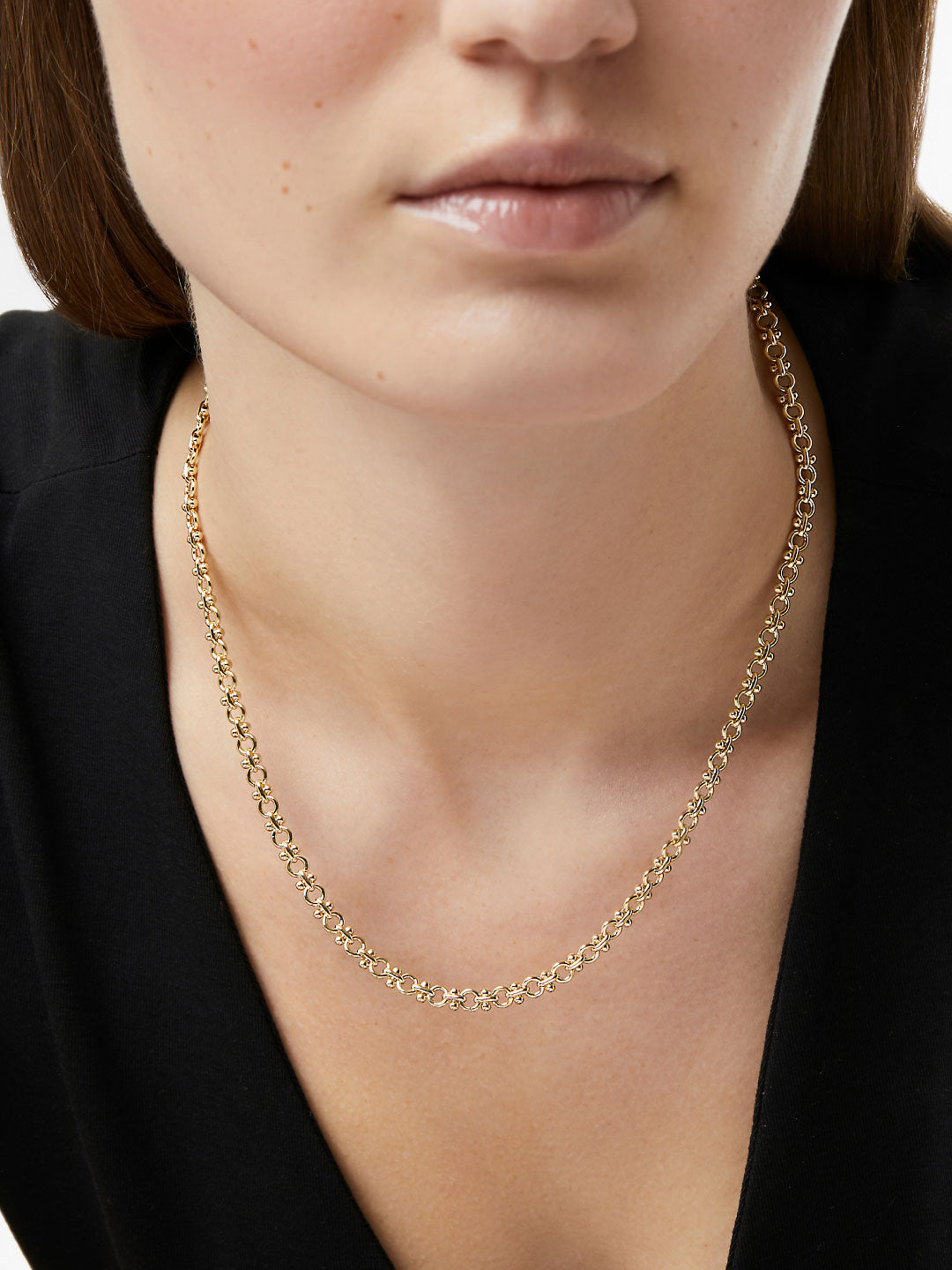 Ana Luisa Jewelry Necklaces Medium Chains Thick Gold Chain Necklace Hayden Gold