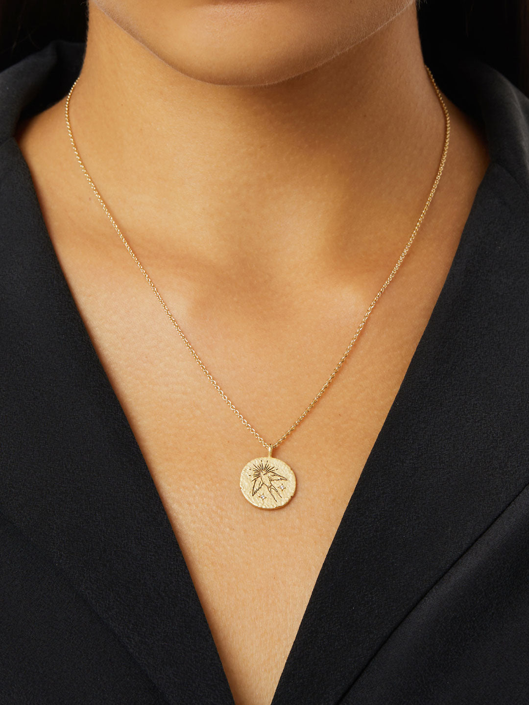 Ana Luisa Jewelry Necklaces Pendants Gold Coin Necklace Air Pendant Gold
