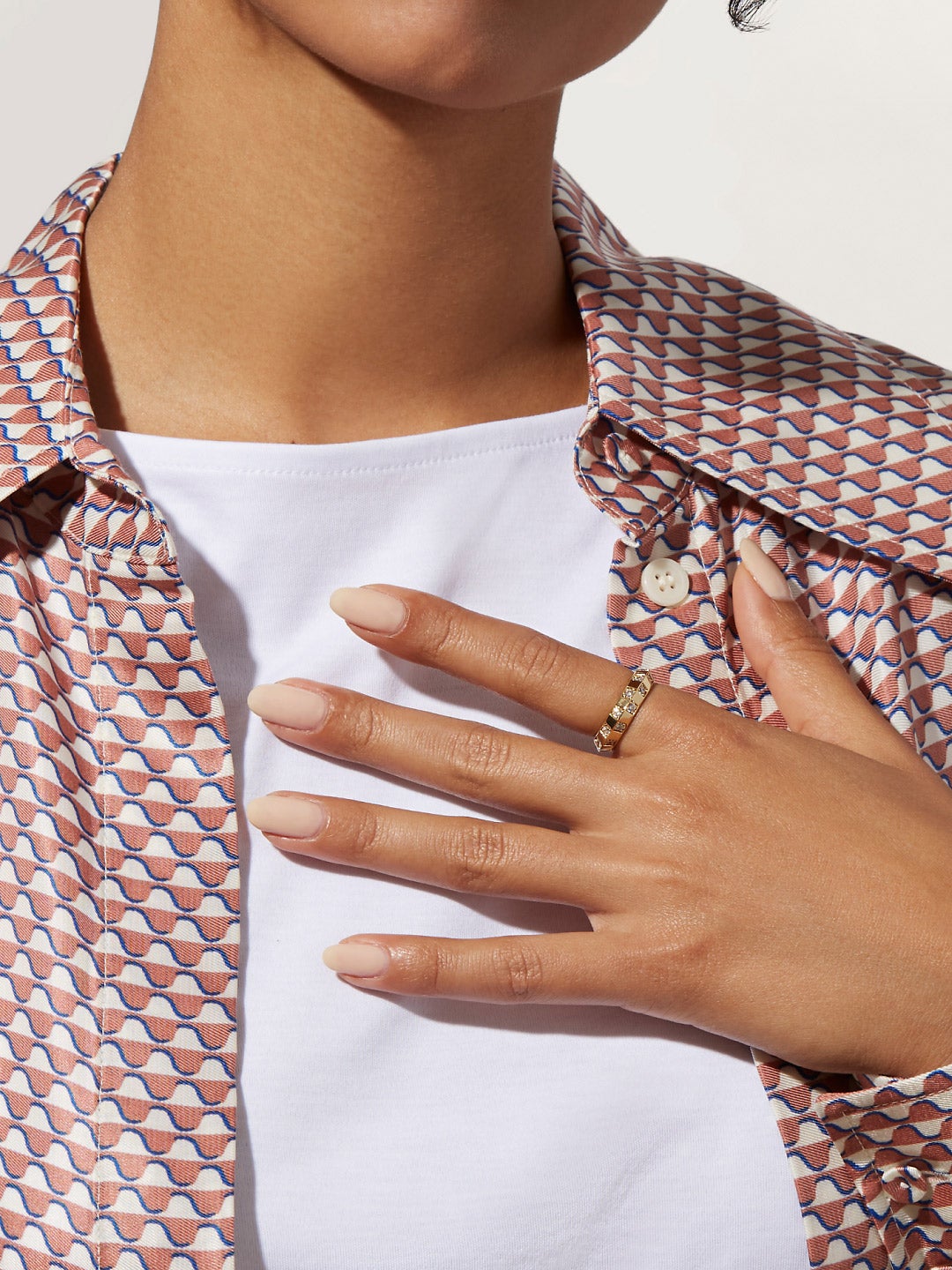 Ana Luisa Jewelry Rings Band Statement Ring Nala Gold