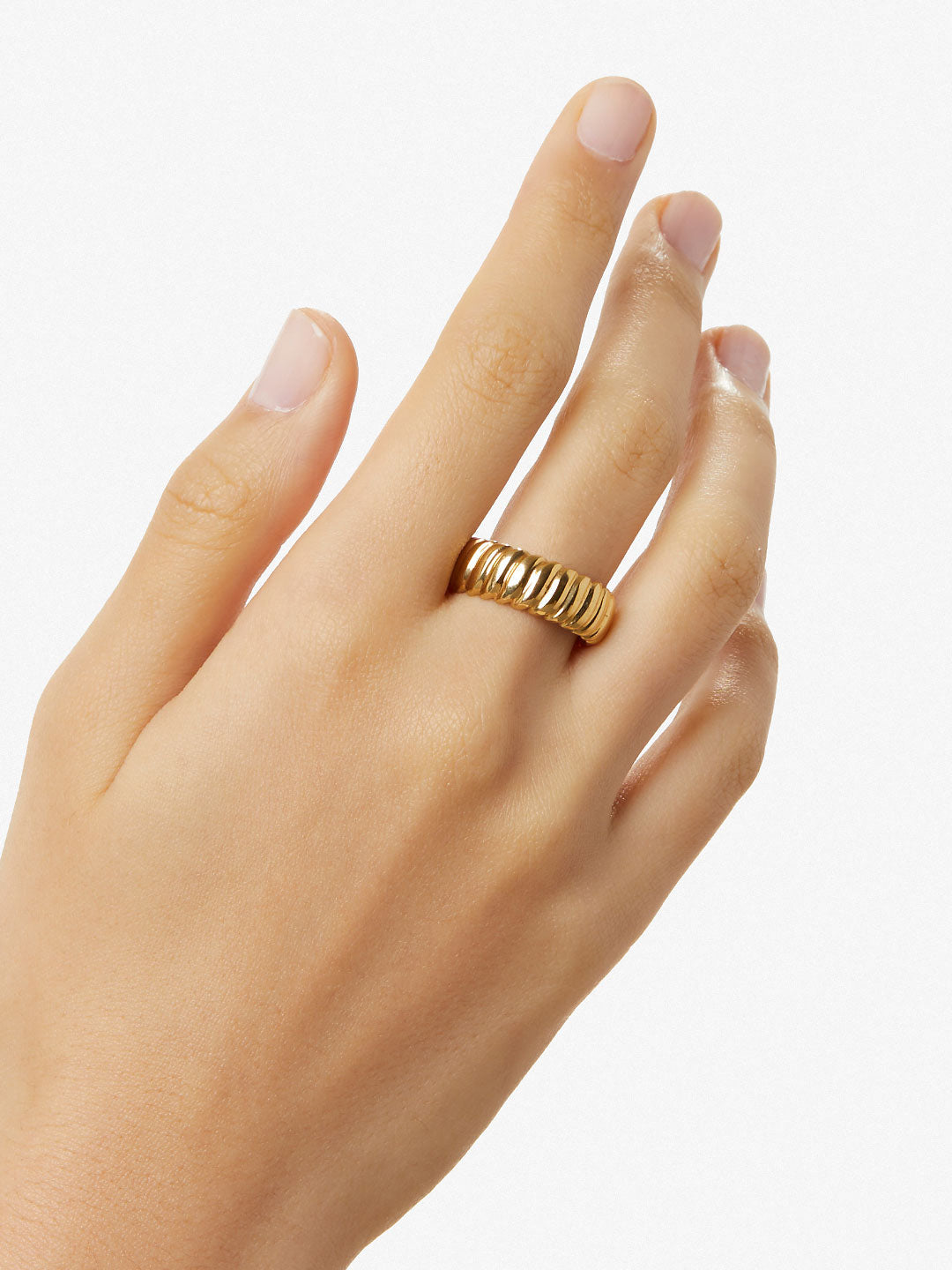 Ana Luisa Jewelry Rings Medium Bands Gold Band Ring Walker Stainless Steel