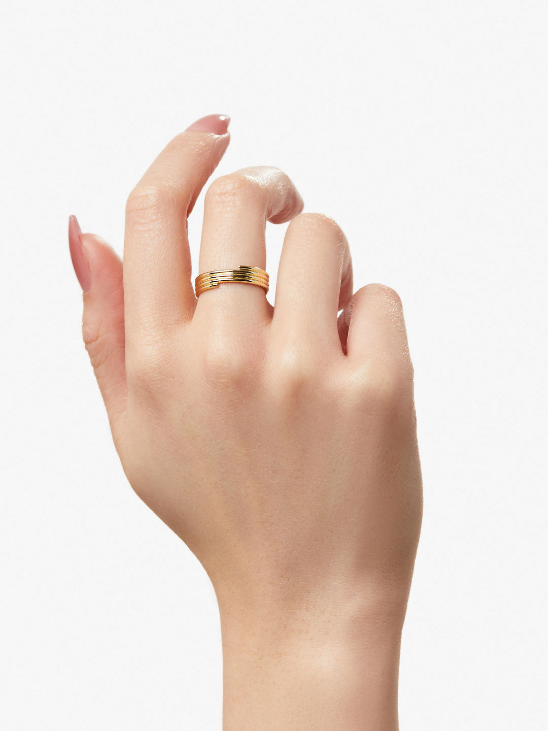 Ana Luisa Jewelry Rings Medium Bands Gold Statement Ring Lea Silver