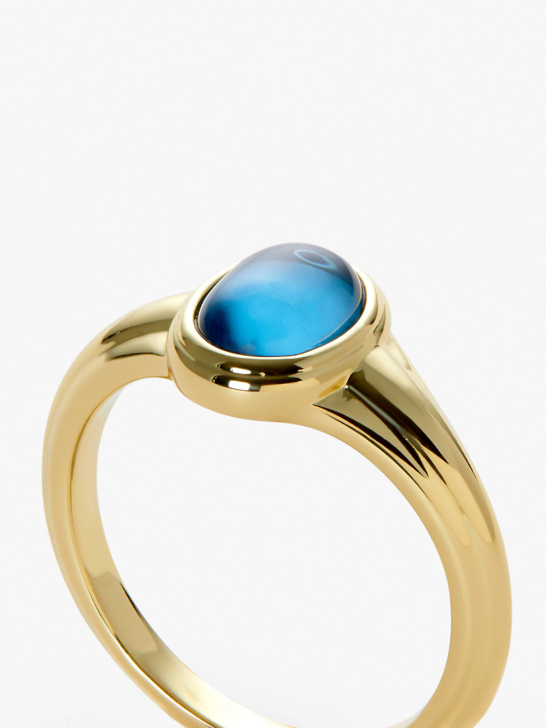 Ana Luisa Jewelry Rings Statement Rings Glass Ring Mazie Gold
