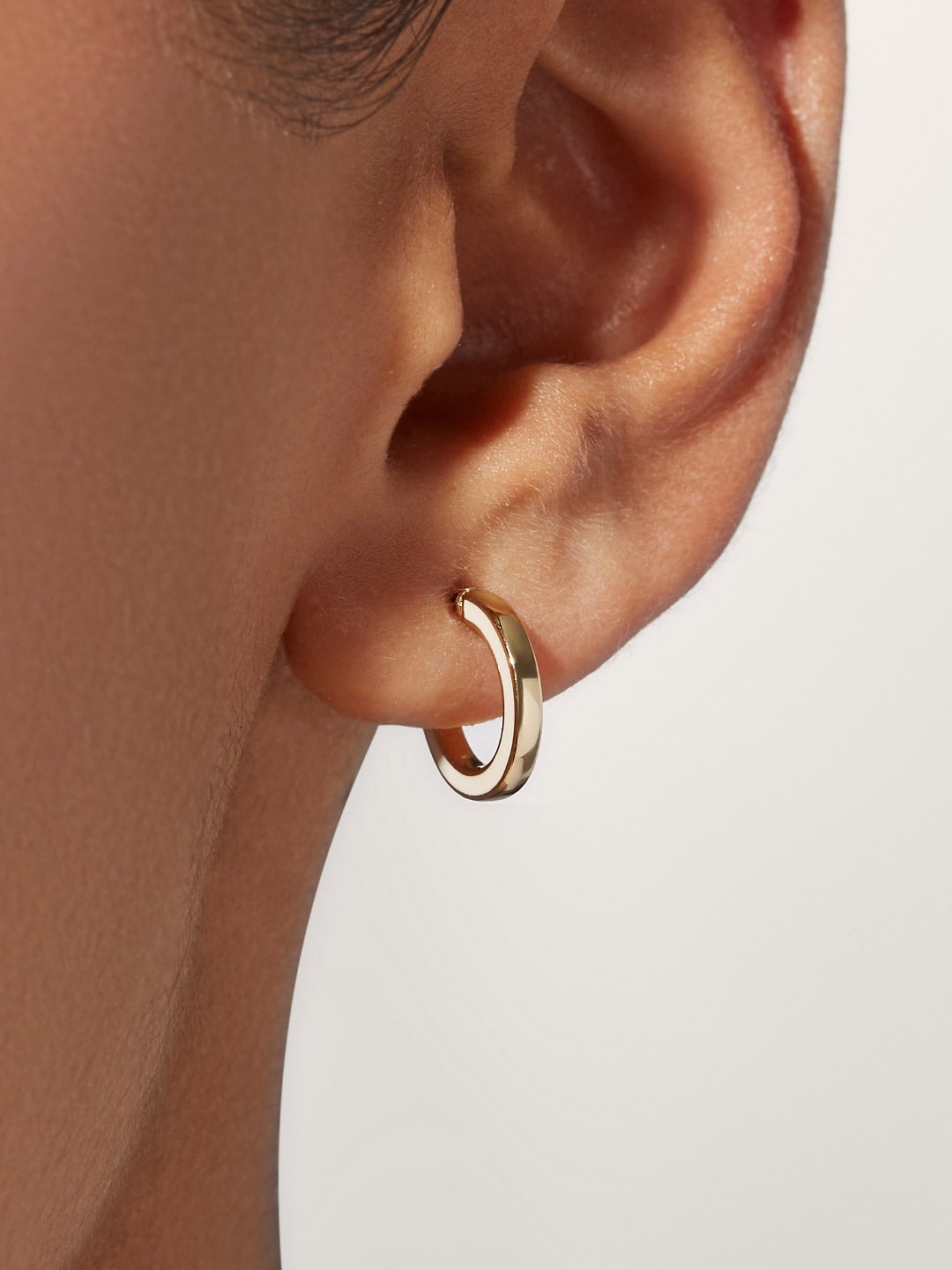Ana Luisa Jewelry Earring Small Hoops Mini Hoop Earrings Cori White Gold