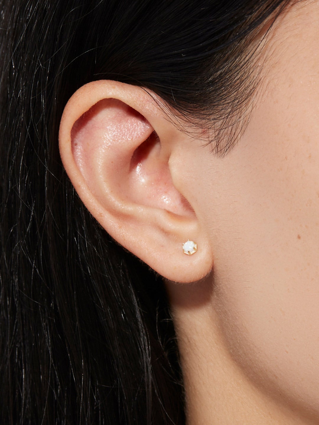 Ana Luisa Jewelry Earring Stud Opal Stud Earrings Halle Opal Silver