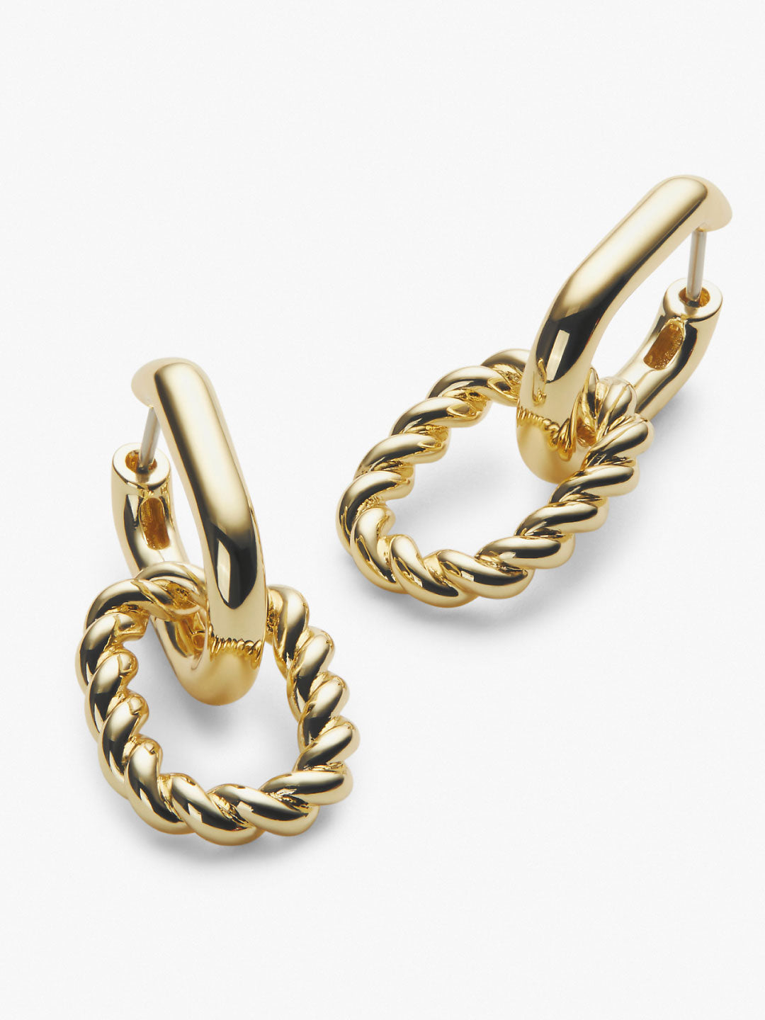 Ana Luisa Jewelry Earrings Drop Double Hoop Earrings Ashley Gold