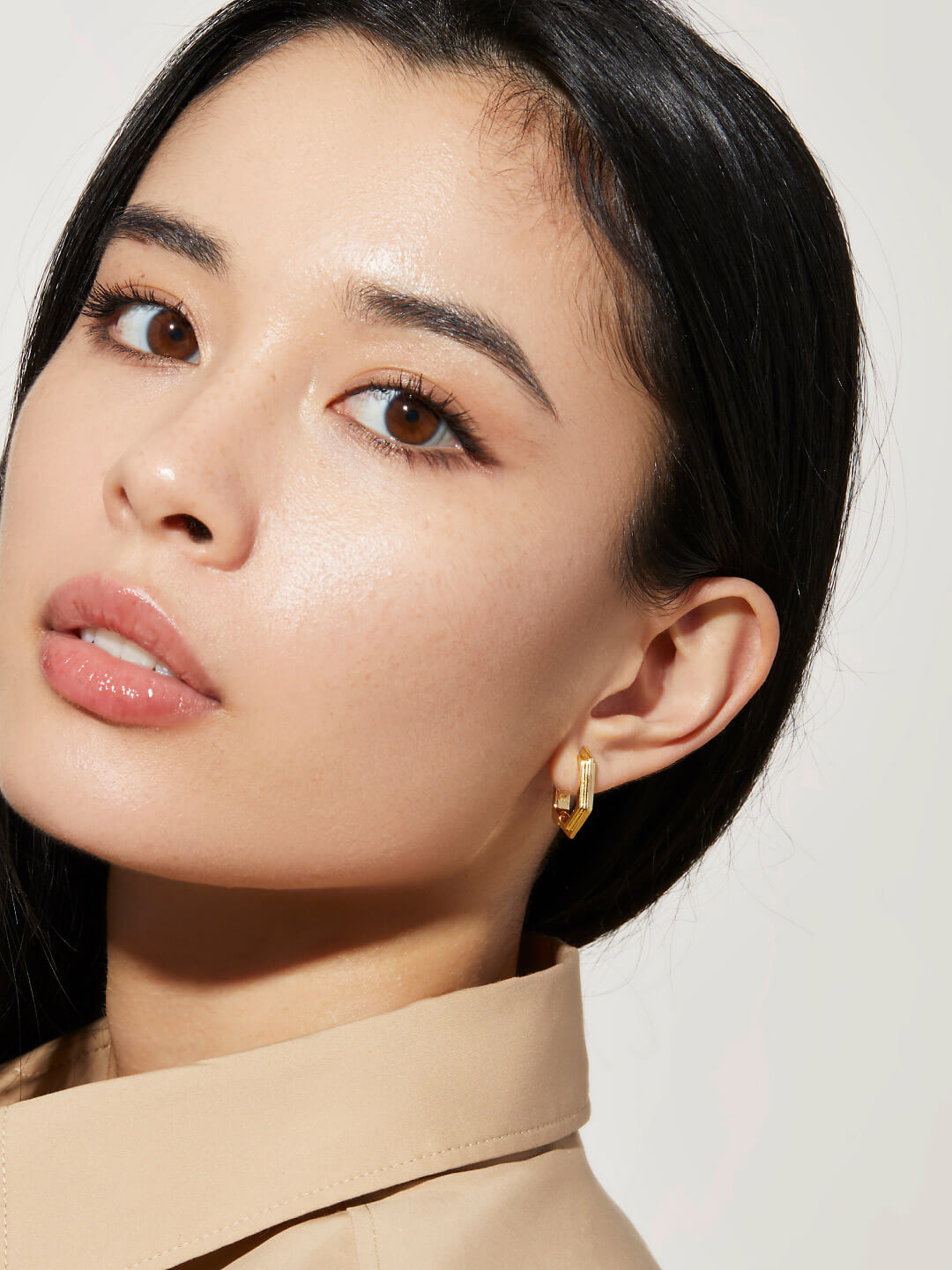 Ana Luisa Jewelry Earrings Medium Hoops Gold Hoop Earrings Alyssa Hoops Silver