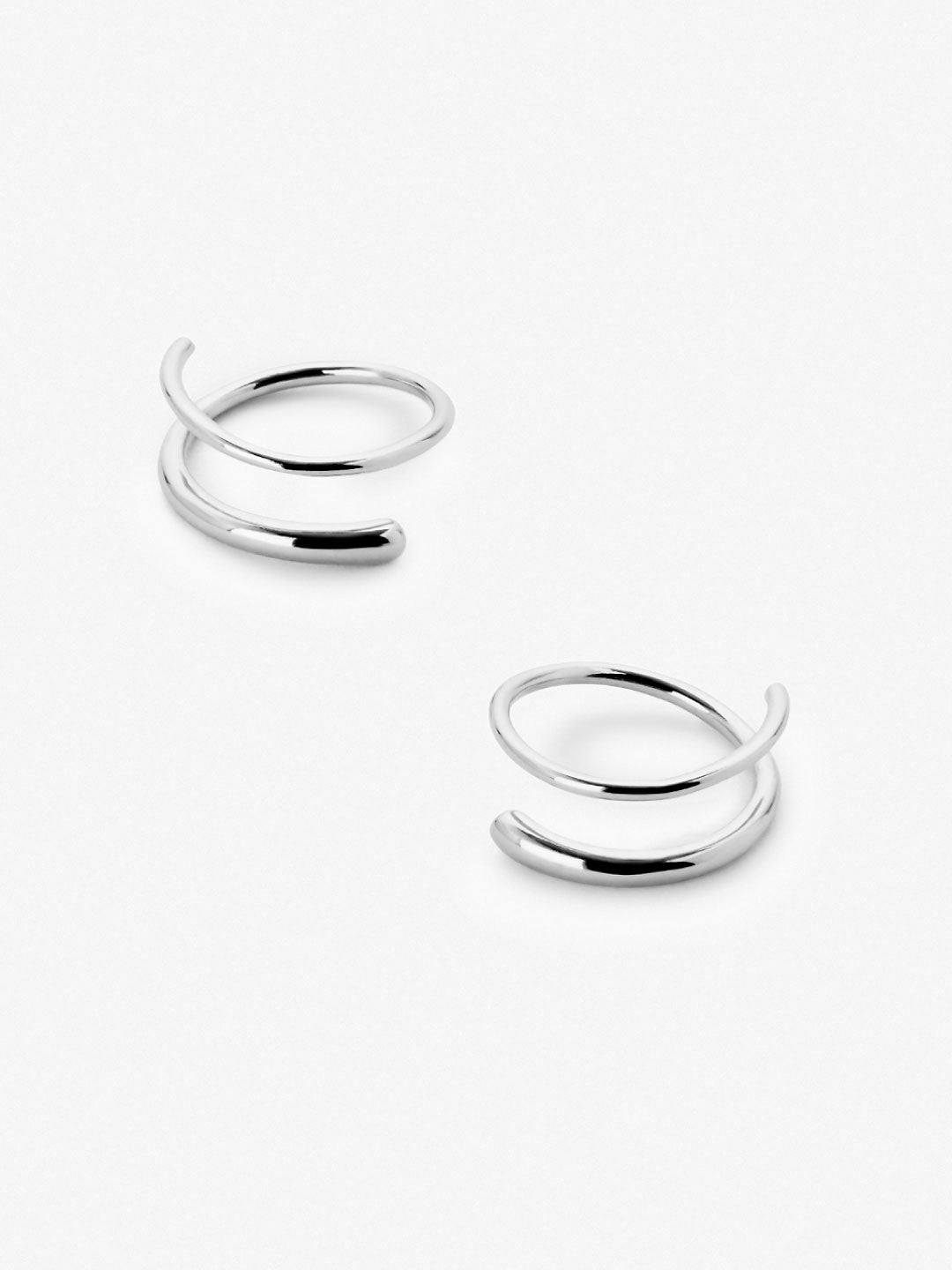 Ana Luisa Jewelry Earrings Small Hoops Double Hoop Earrings Harley Silver Silver