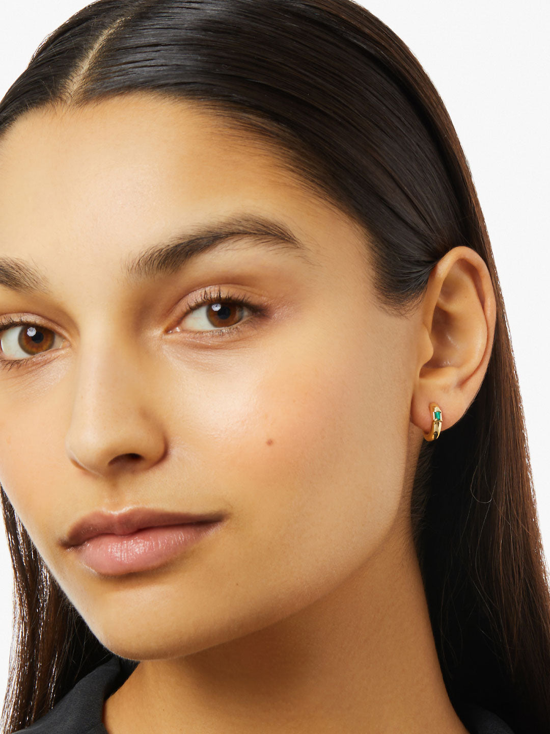 Ana Luisa Jewelry Earrings Small Hoops Gold Huggie Hoop Earrings Brenn Gold