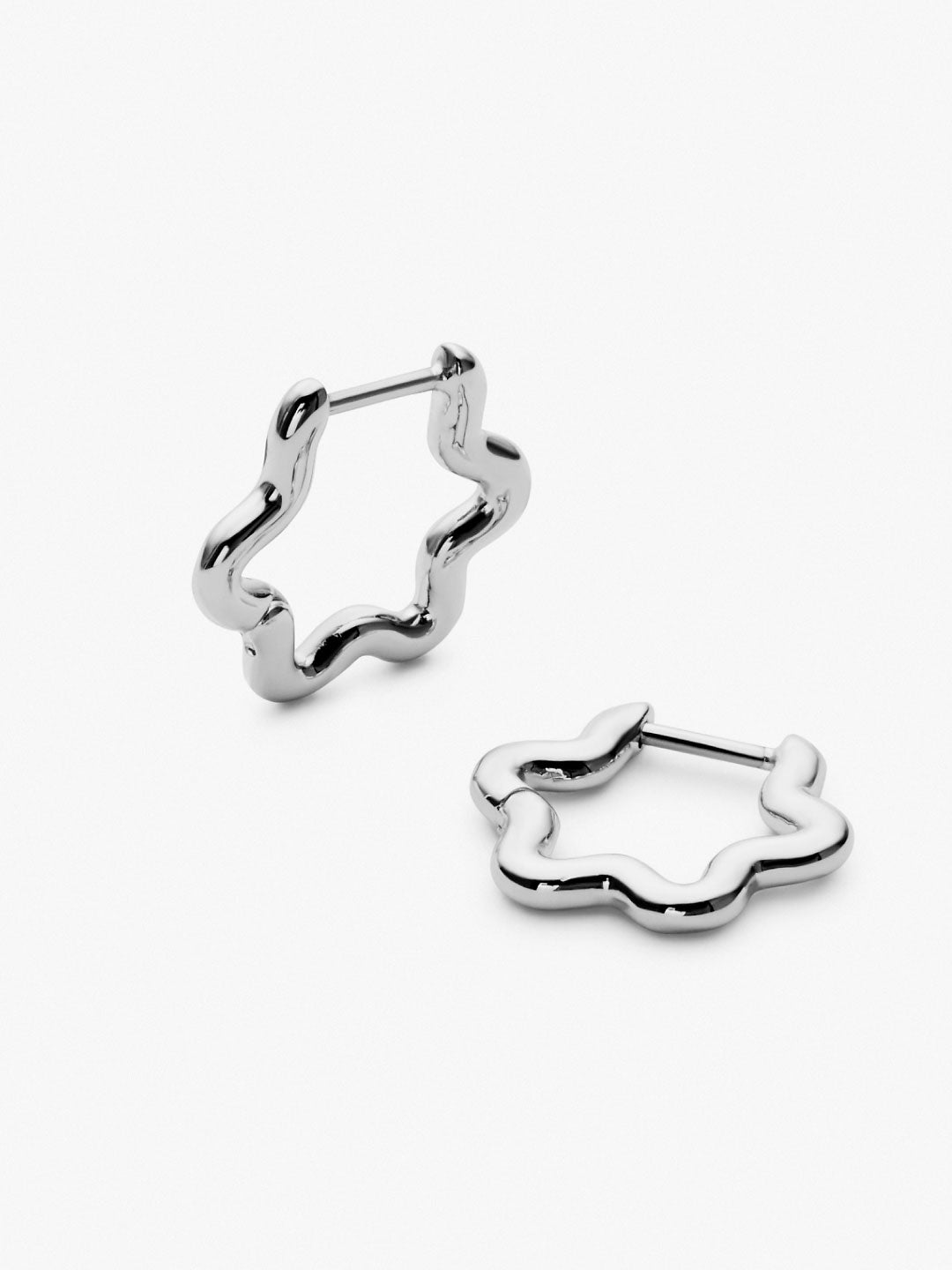 Ana Luisa Jewelry Earrings Small Hoops Silver Hoop Earrings Onda Mini Silver Silver