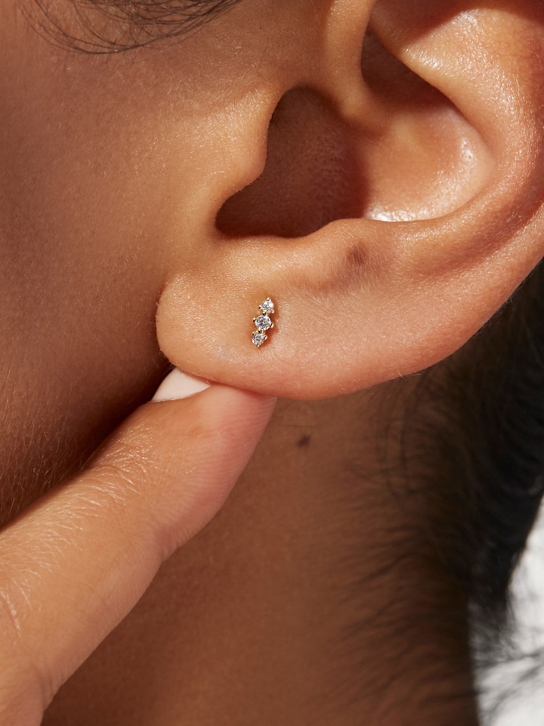 Ana Luisa Jewelry Earrings Stud Triple Bar Studs Rumi Silver
