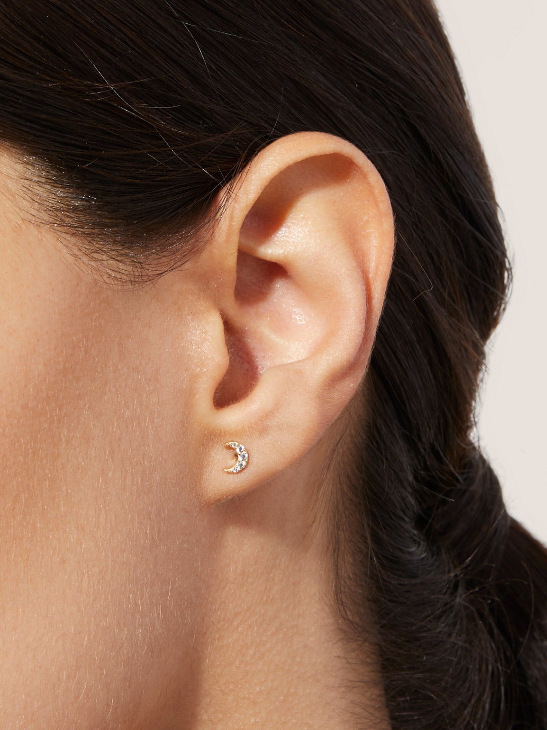 Ana Luisa Jewelry Earrings Studs Crescent Moon Earrings Lune Silver