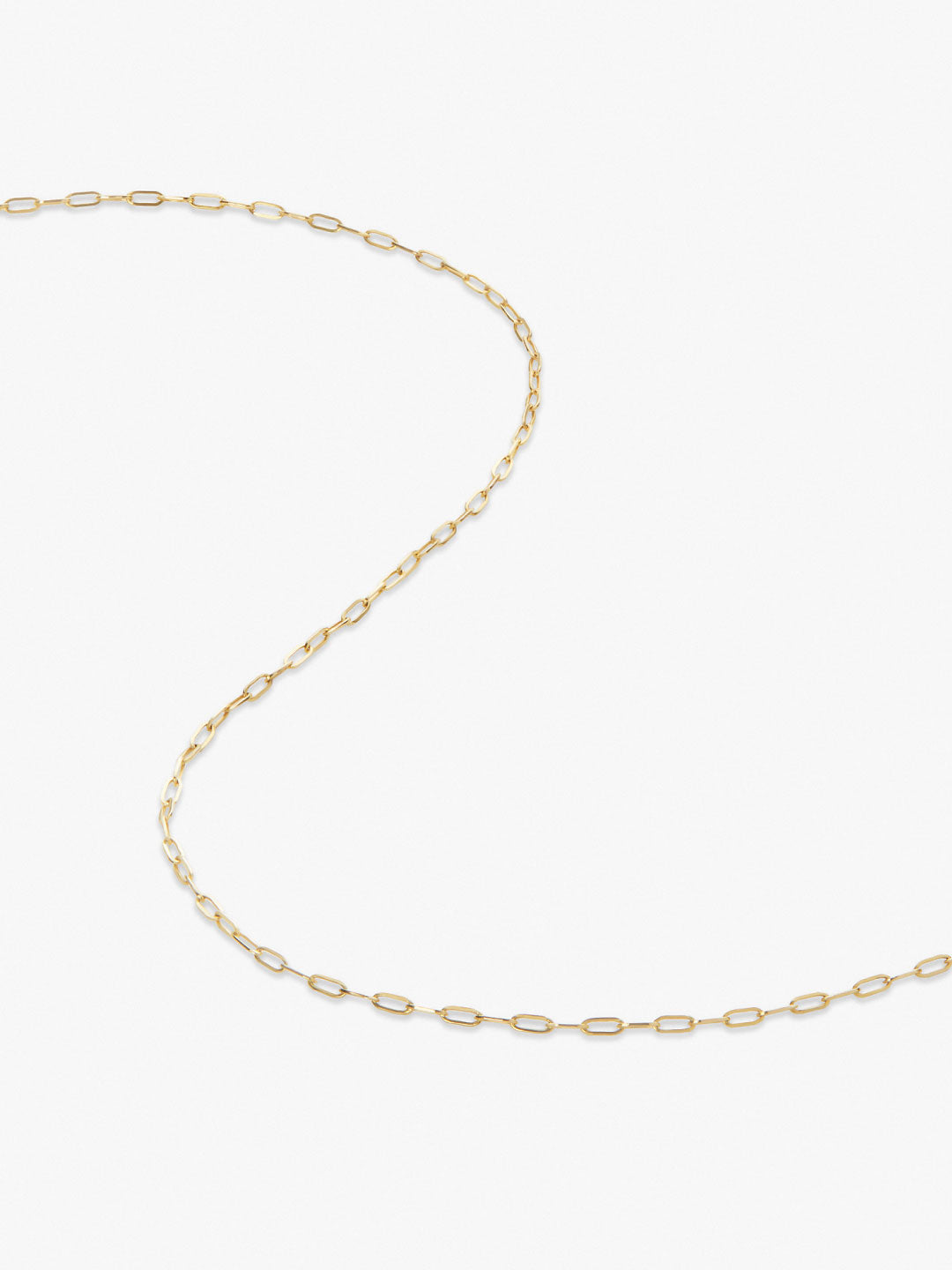 Ana Luisa Jewelry Necklaces Light Chains Gold Paperclip Chain Necklace Gold Paperclip Necklace Solid Gold