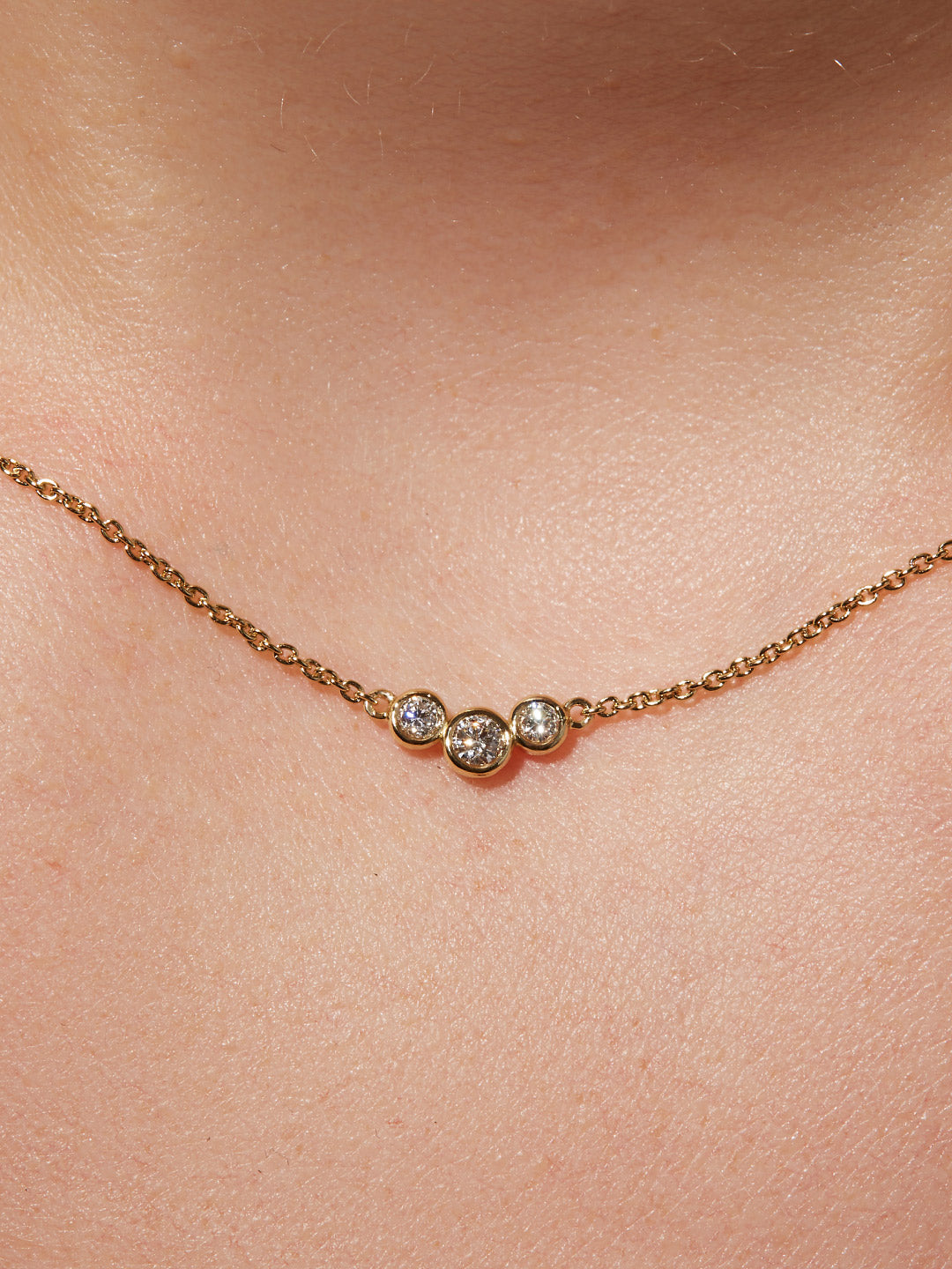 Ana Luisa Jewelry Necklaces Pendants Diamond Necklace Diamond Trio Pendant Silver Diamond