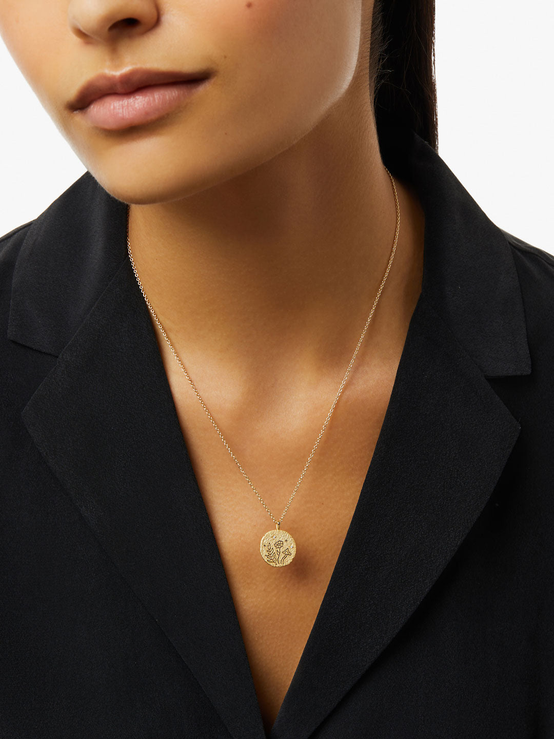 Ana Luisa Jewelry Necklaces Pendants Gold Coin Necklace Earth Pendant Gold