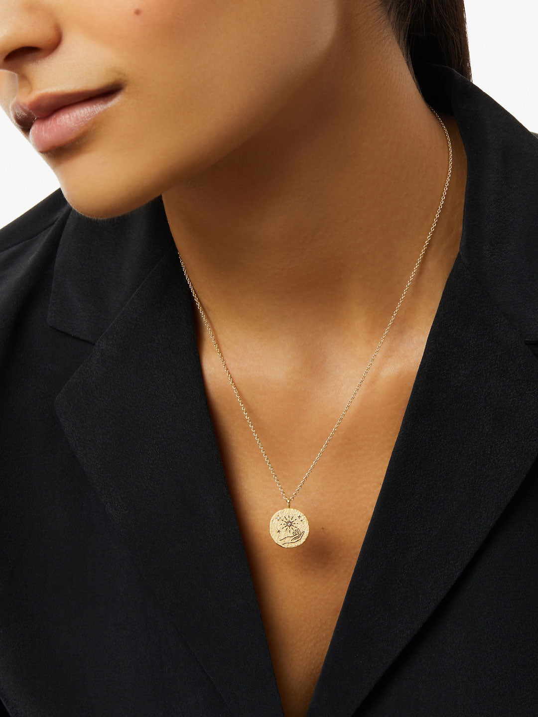 Ana Luisa Jewelry Necklaces Pendants Gold Coin Necklace Light Pendant Gold