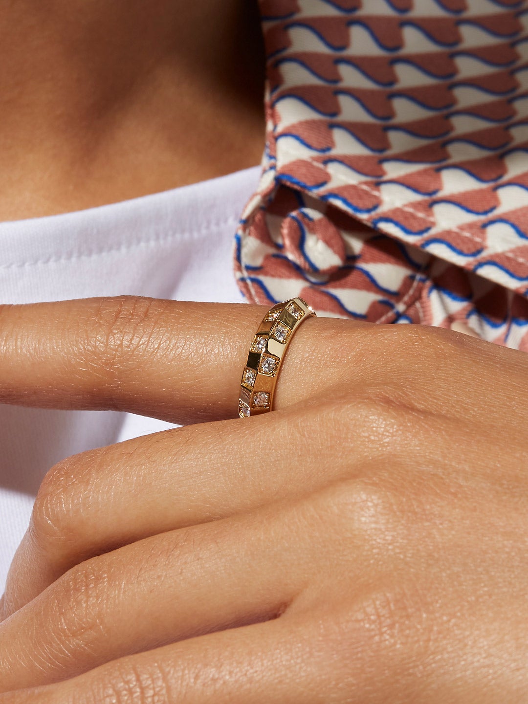 Ana Luisa Jewelry Rings Band Statement Ring Nala Gold