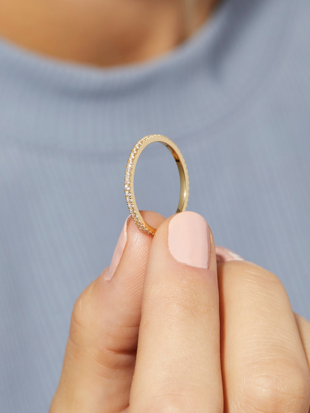 Ana Luisa Jewelry Rings Medium Bands Eternity Ring Celine Silver