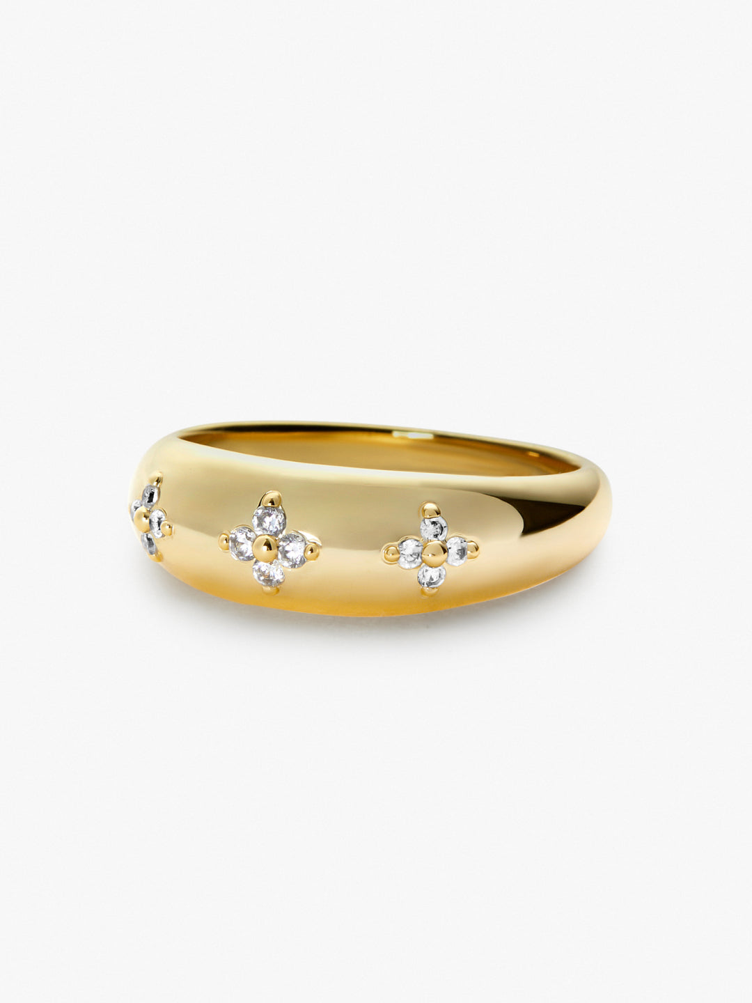 Ana Luisa Jewelry Rings Statement Rings Gold Dome Ring Amber Ring Gold