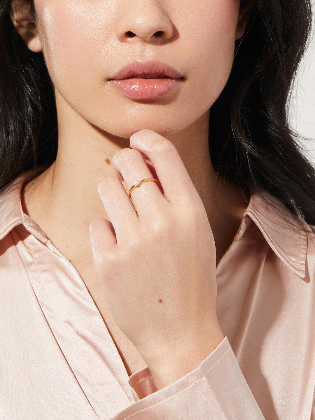 Ana Luisa Jewelry Rings Statement Rings Pearl Ring Maika Silver