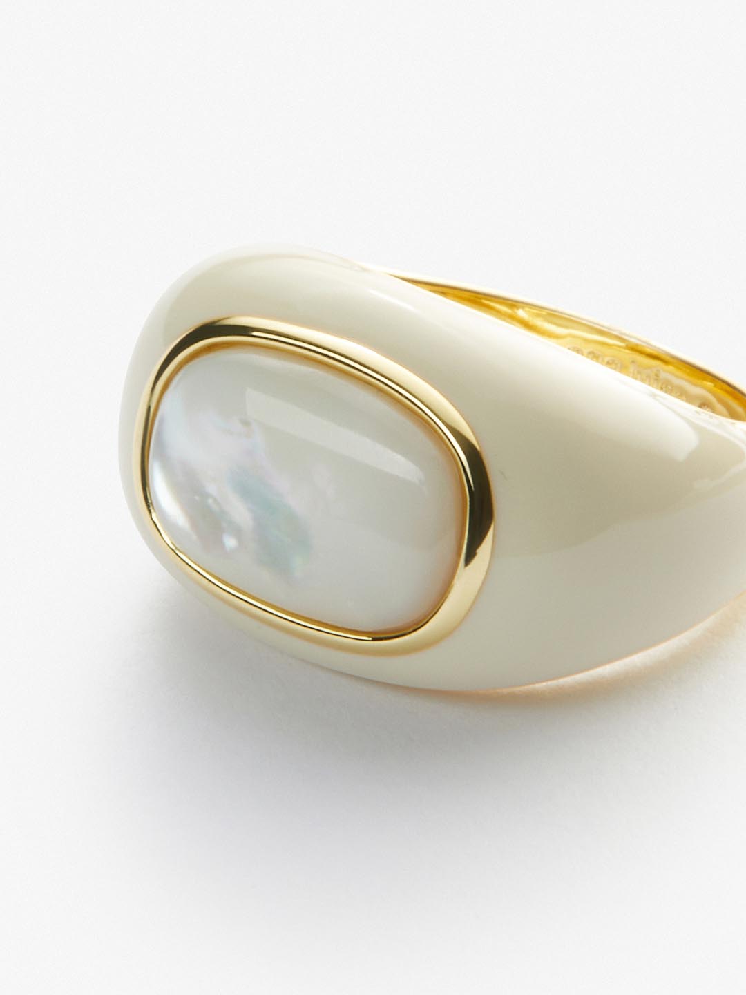 Ana Luisa Jewelry Rings Statement Rings Statement Ring Lennon Mother Of Pearl Gold