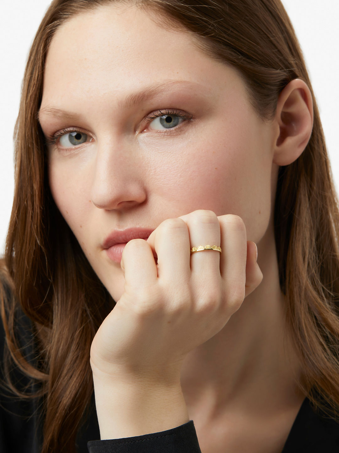 Ana Luisa Jewelry Rings Thin Bands Gold Band Ring Beckett Gold